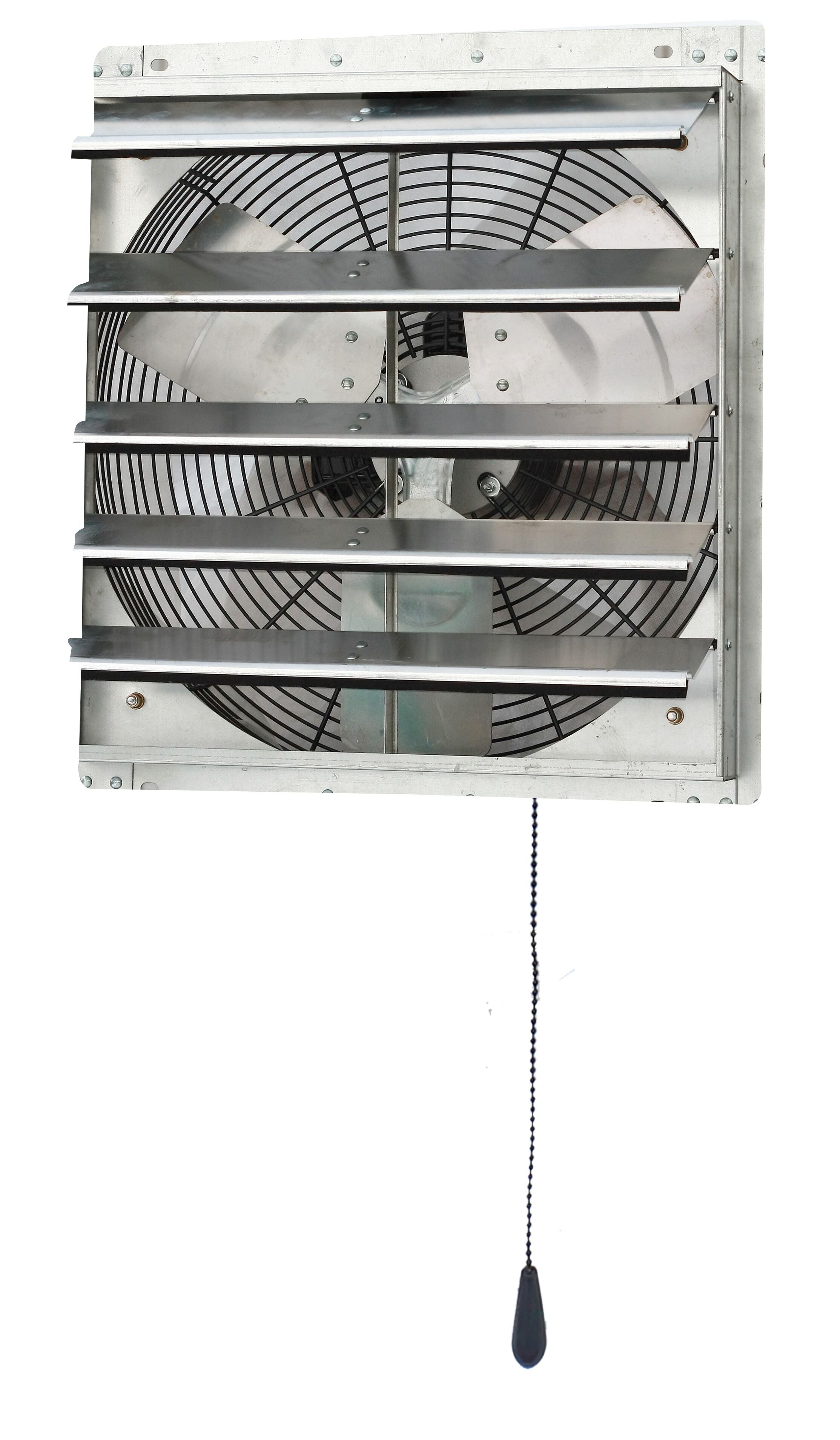 Iliving 18 Inch Shutter Exhaust Attic Garage Grow Fan, Ventilation Fan With 3 Speed Thermostat 6 Foot Long 3 Plugs Cord