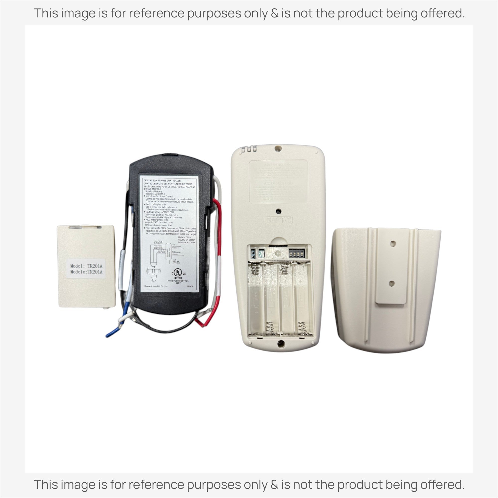 Substitute for Hampton Bay 3-Speed Universal Ceiling Fan Thermostatic Remote Control Kit with LCD Display [CHQ7096TKIT]