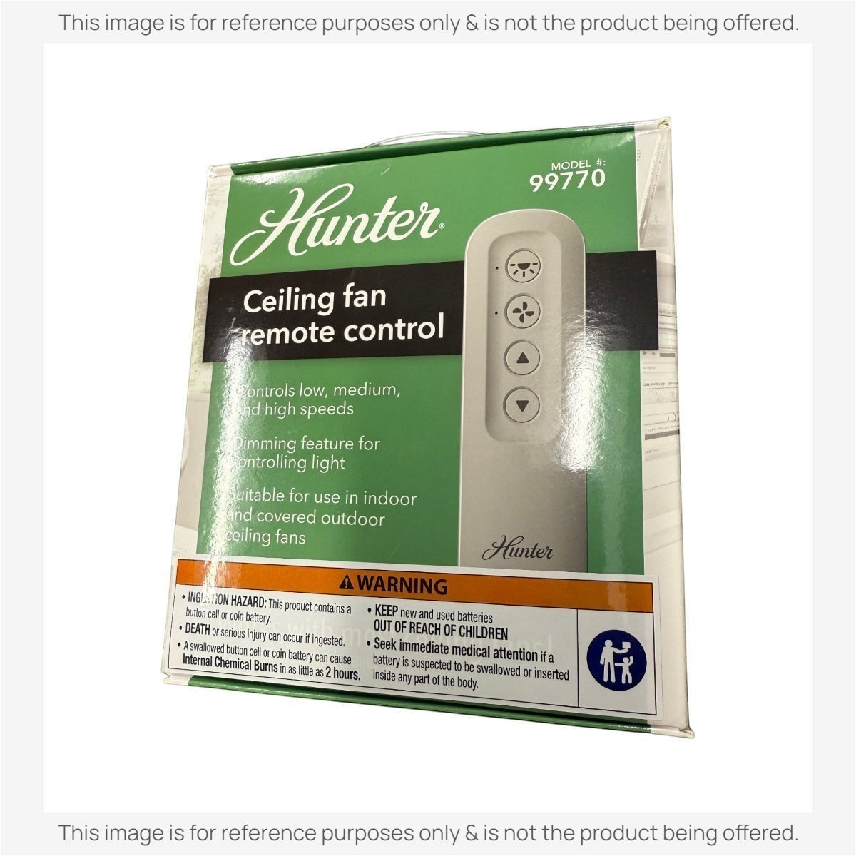 Anderic Substitute Kit for Hunter 99770 3 Speed Universal Ceiling Fan Remote Control Kit [63T-AC83T-KIT]