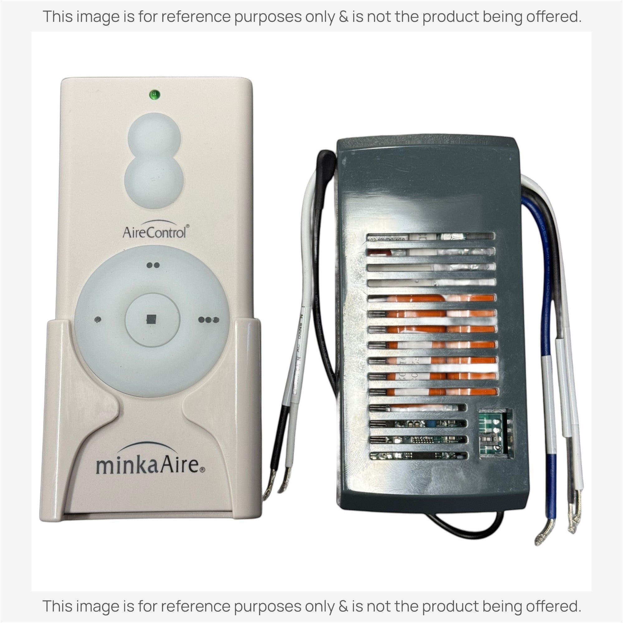 Anderic Substitute Kit for Minka-Aire AireControl 3 Speed Universal 256 Bit Handheld Ceiling Fan Remote Control Kit RCS223L [63T-AC83T-KIT]