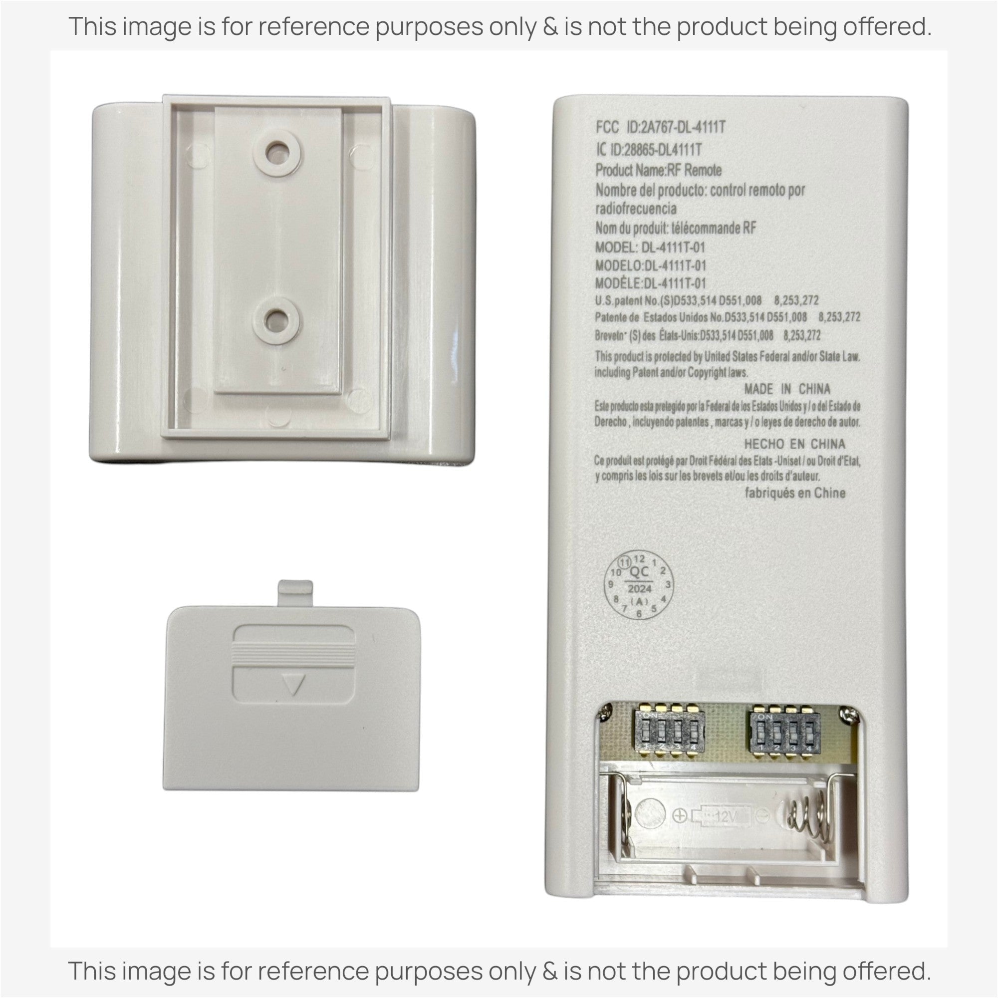 Anderic Substitute Kit for Minka-Aire AireControl 3 Speed Universal 256 Bit Handheld Ceiling Fan Remote Control Kit RCS223L [63T-AC83T-KIT]