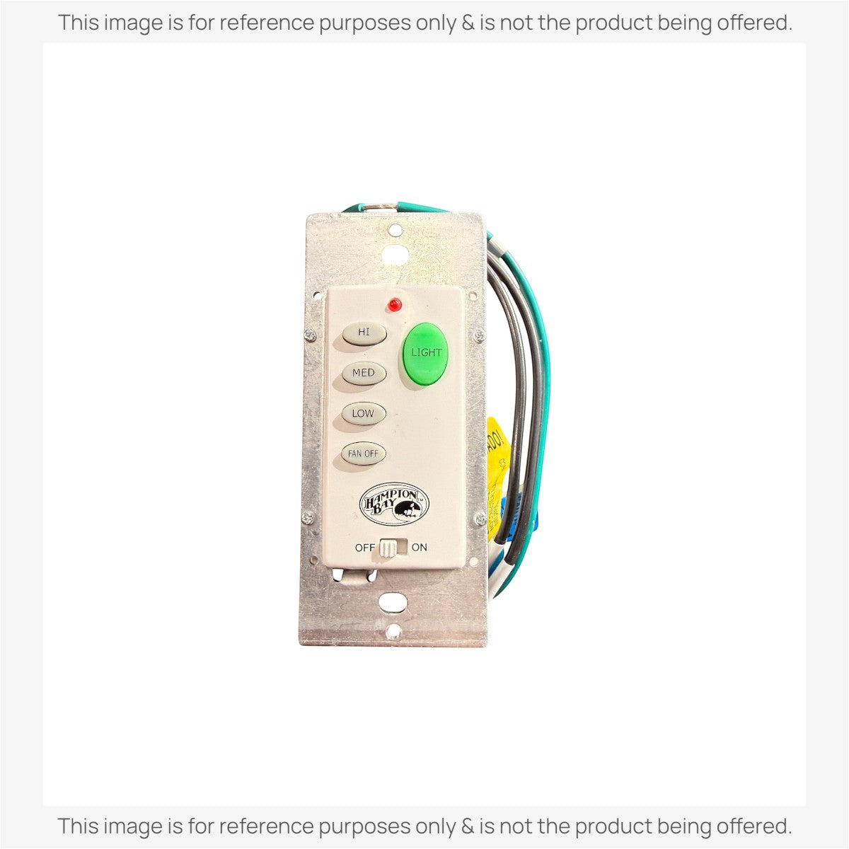 Anderic Substitute for Hampton Bay UC9050H Wired Ceiling Fan Wall Plate Remote Control CHQ9050H, UC9050H [CHQ9051T Wireless]