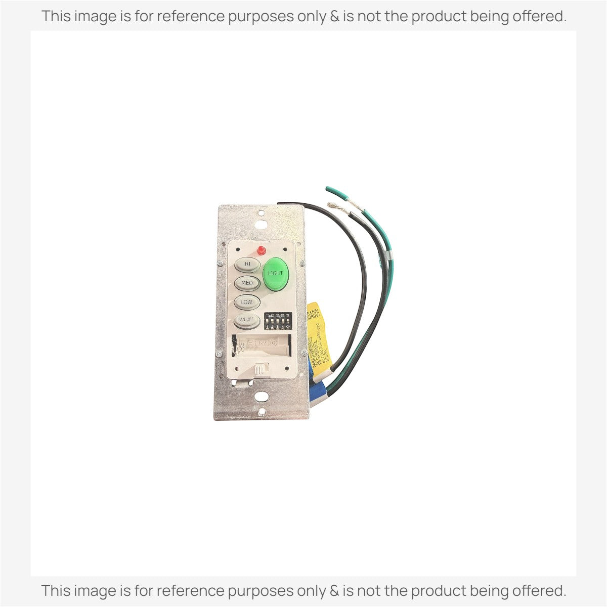 Anderic Substitute for Hampton Bay UC9050H Wired Ceiling Fan Wall Plate Remote Control CHQ9050H, UC9050H [CHQ9051T Wireless]