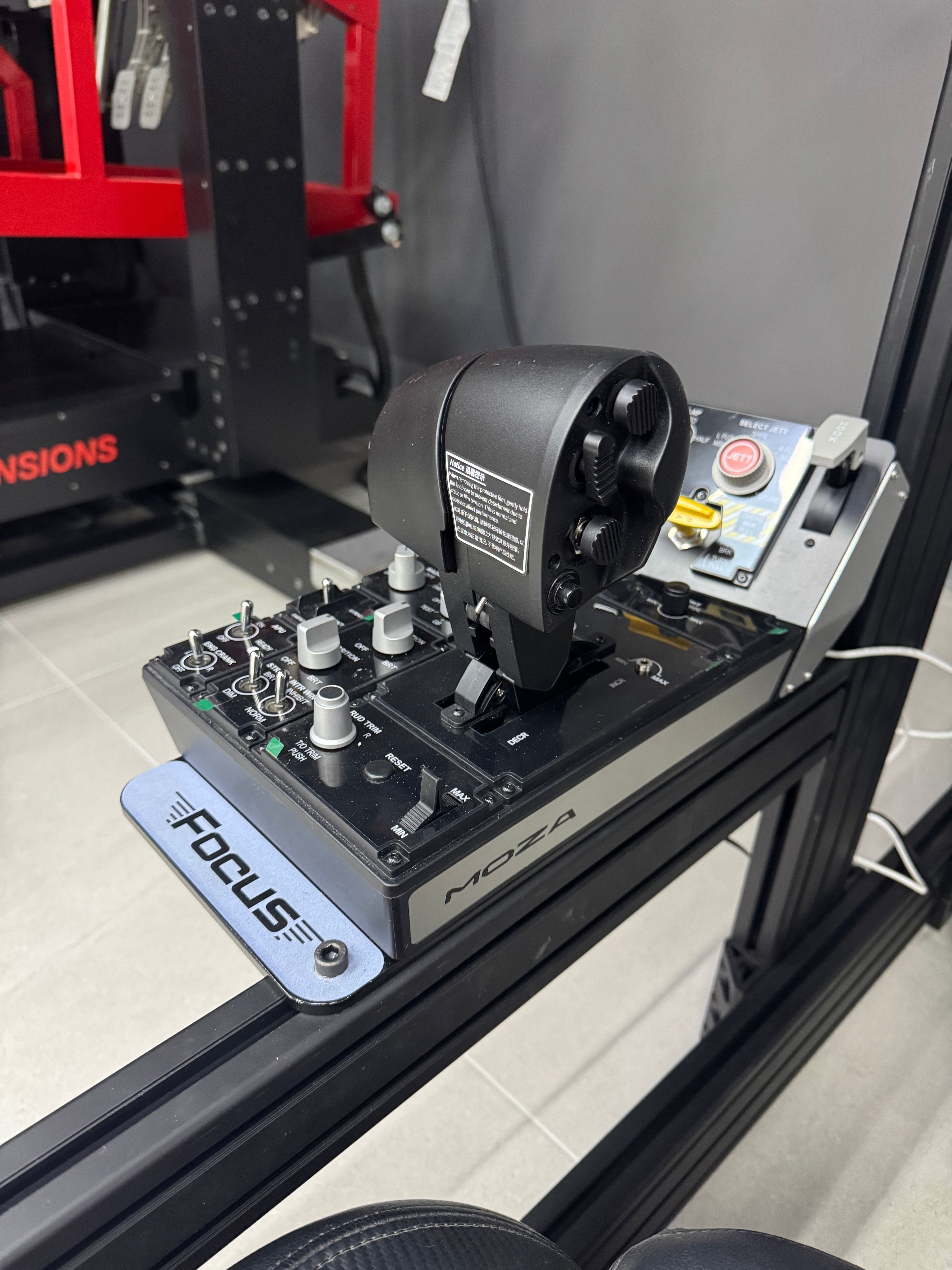 Focus Sim Racing Rig Mounting Plate for MOZA MTP Throttle