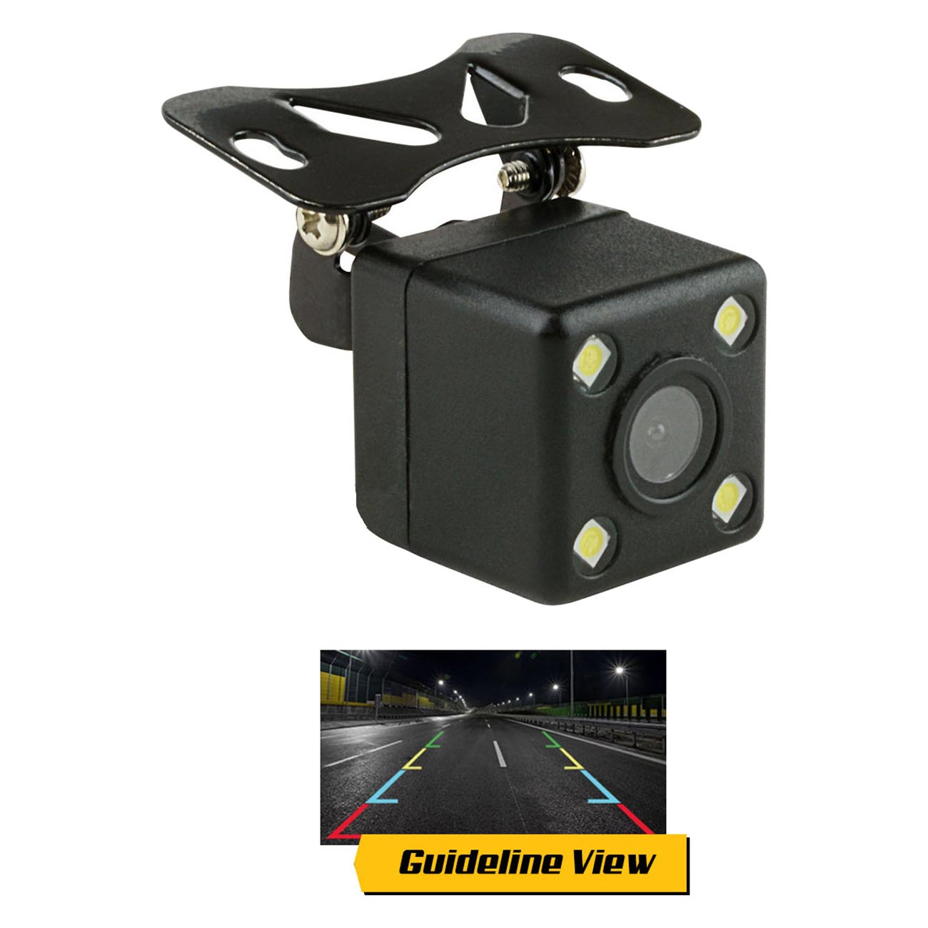 Pipemans InstallSolution Car Review Camera 4 LED Lights with Guideline View