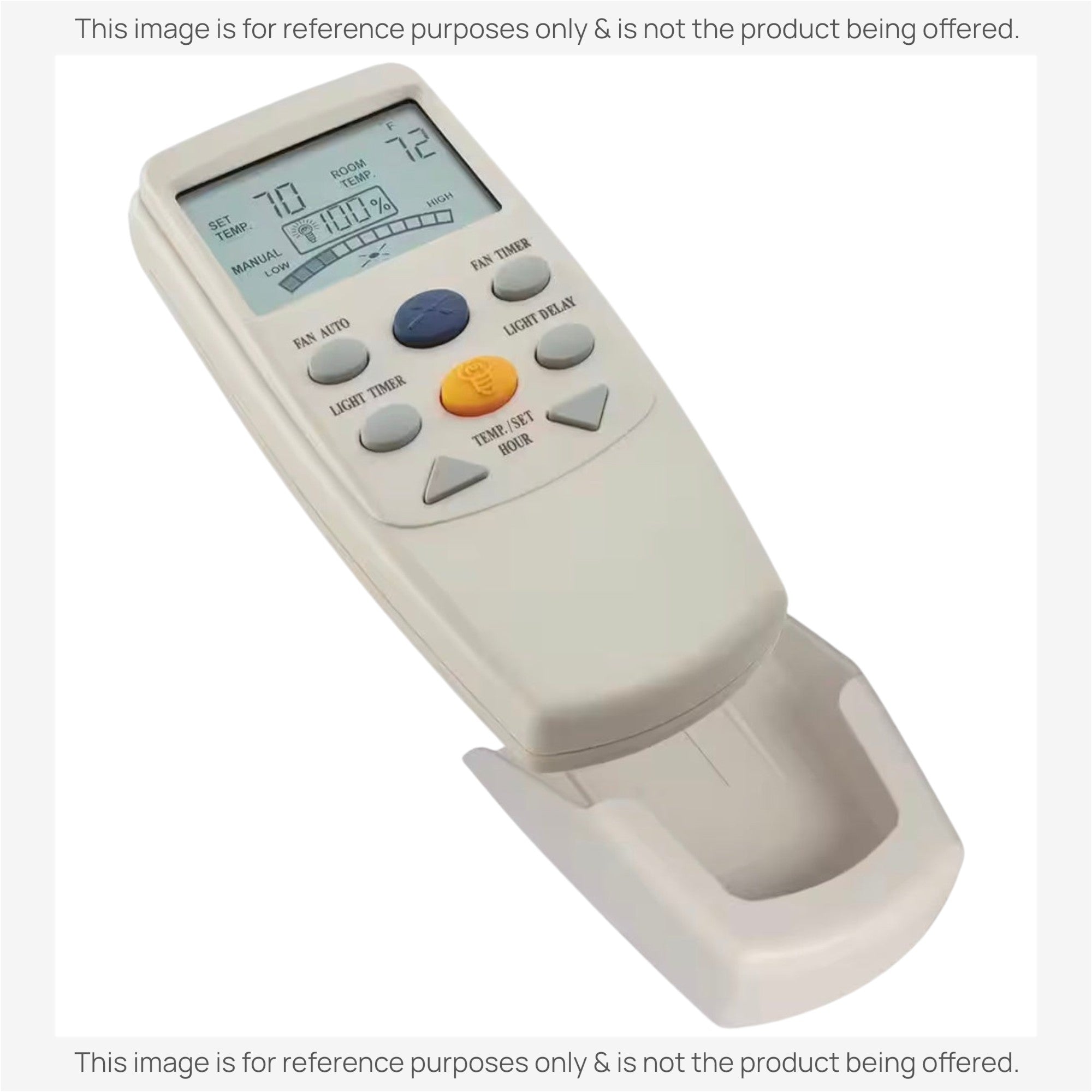 Substitute for Hampton Bay 3-Speed Universal Ceiling Fan Thermostatic Remote Control Kit with LCD Display [CHQ7096TKIT]