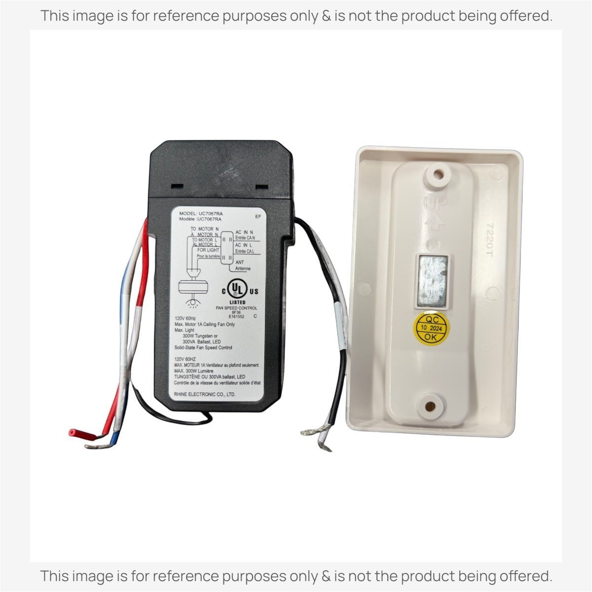 Anderic Substitute Kit for Generation Lighting / Monte Carlo NEO Transmitter/Receiver Remote Control - MCRC1 [63T-AC83T-KIT]