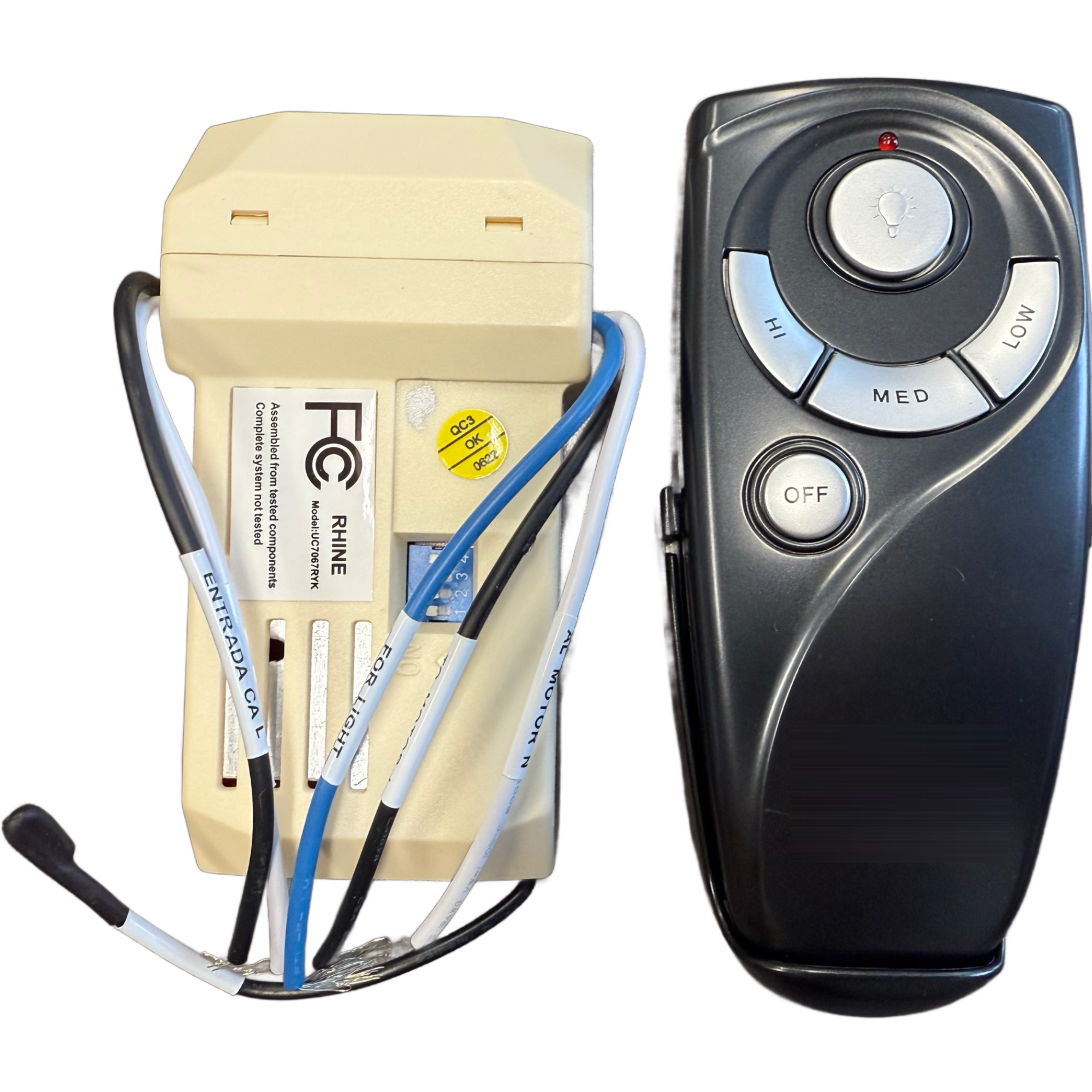 Home Decorators Collection Royal Breeze 60 in. Tarnished Bronze Hand Held Remote w/Receiver Kit