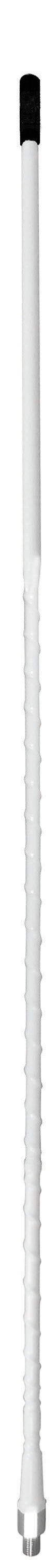 PROCOMM  2 FOOT  3/8X24 THREAD FIBERGLASS CB ANTENNA WHIP IN WHITE