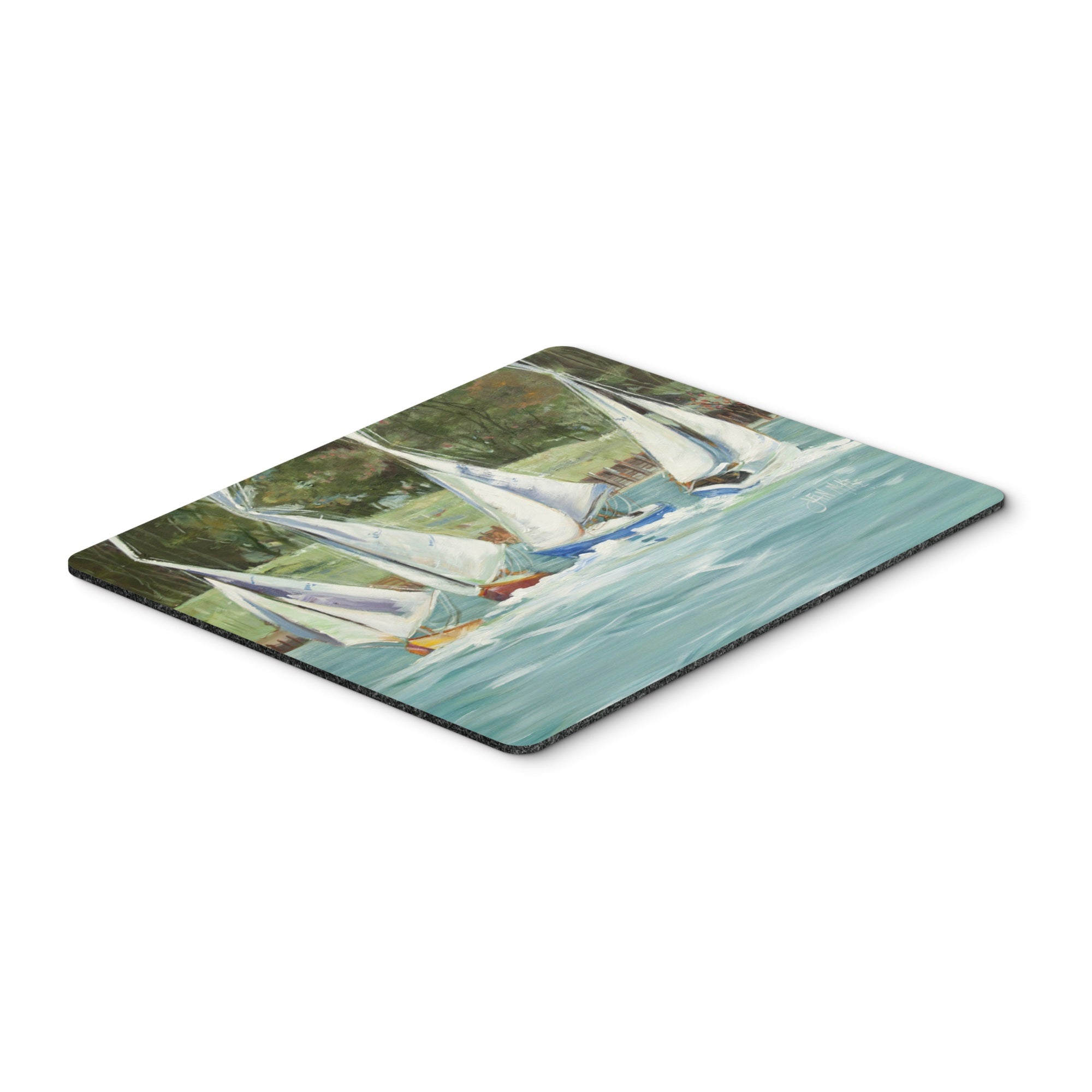 Carolines Treasures Sailboats on the bay Mouse Pad/Hot Pad/Trivet (JMK1035MP)