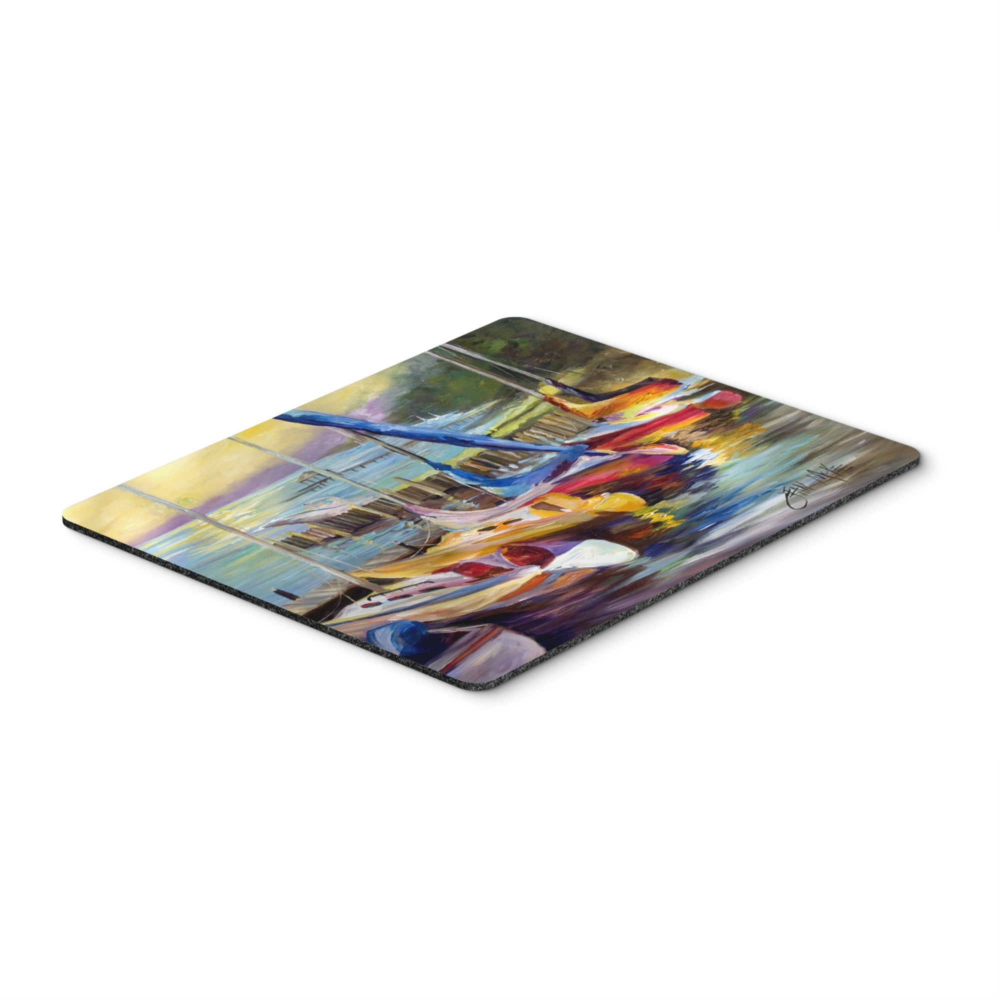 Carolines Treasures Sailboats at sunset Mouse Pad/Hot Pad/Trivet (JMK1036MP)