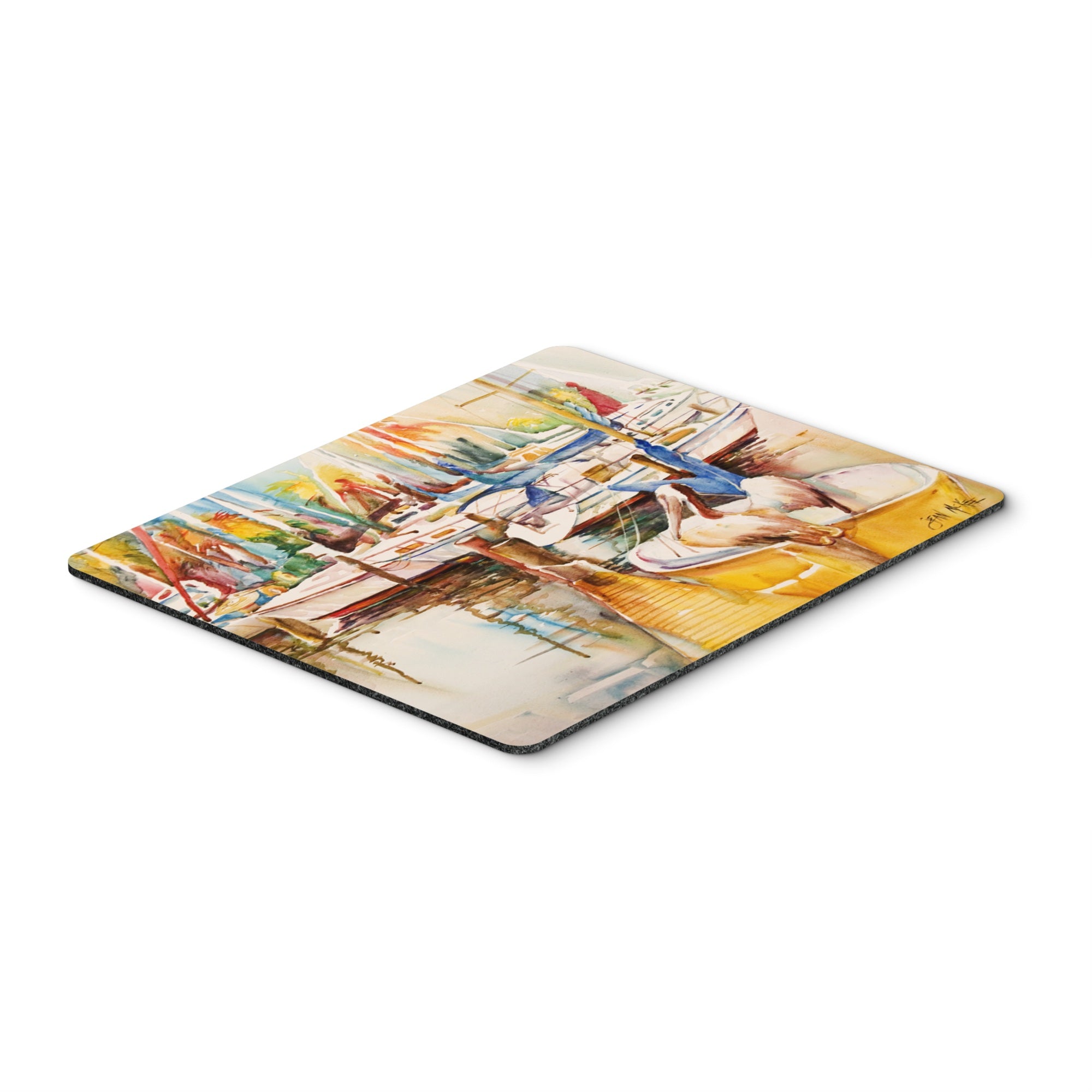 Carolines Treasures Sailboat with Pelican Golden Days Mouse Pad/Hot Pad/Trivet (JMK1042MP)