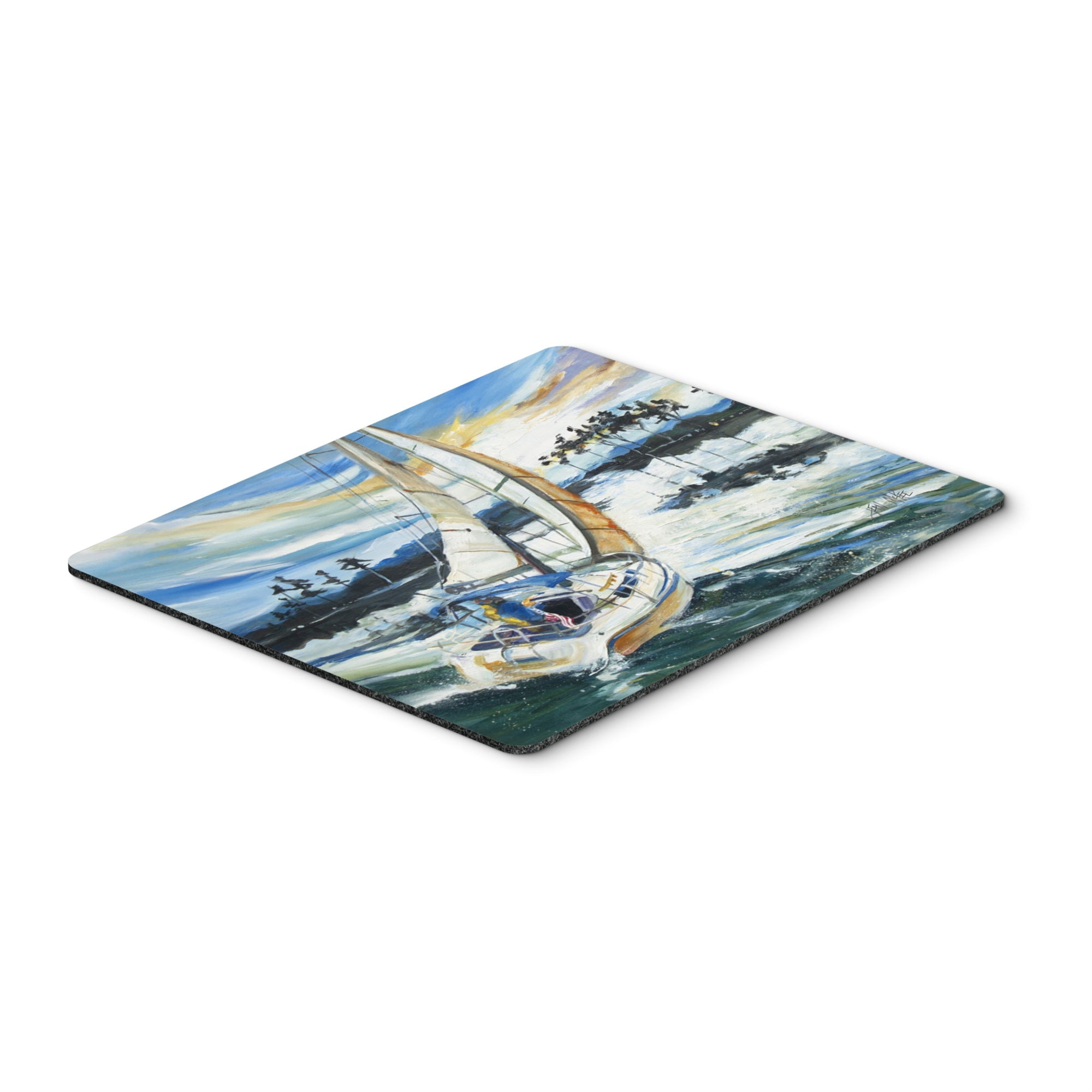 Carolines Treasures Sailboats on Lake Martin Mouse Pad/Hot Pad/Trivet (JMK1055MP)