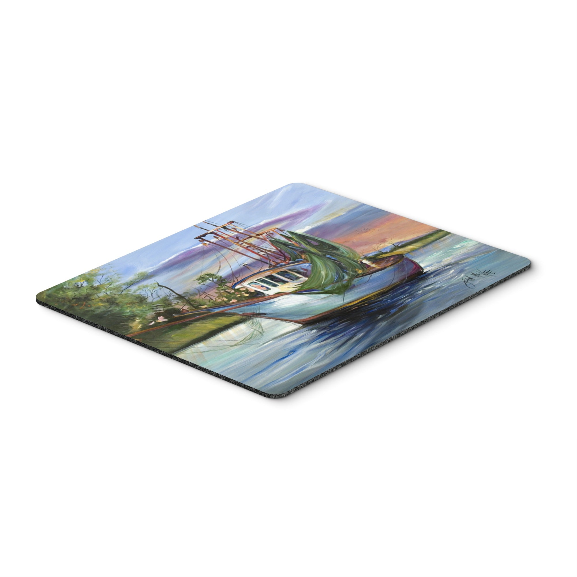 Carolines Treasures Jeannie Shrimp Boat Mouse Pad/Hot Pad/Trivet (JMK1059MP)