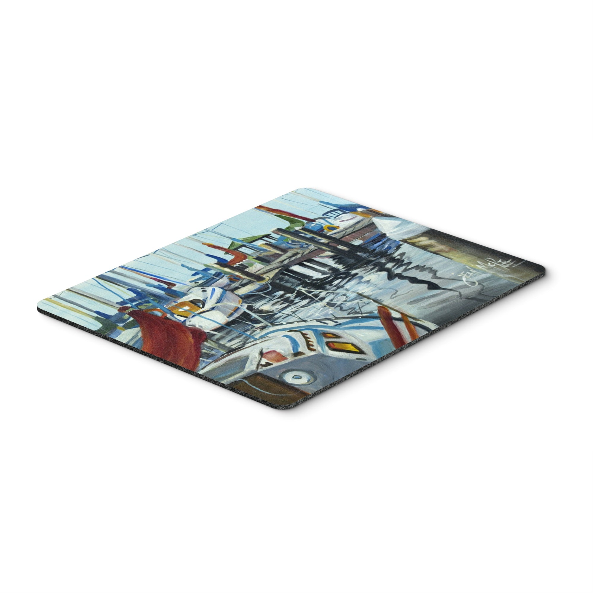 Carolines Treasures Orange Sail Sailboats Mouse Pad/Hot Pad/Trivet (JMK1065MP)