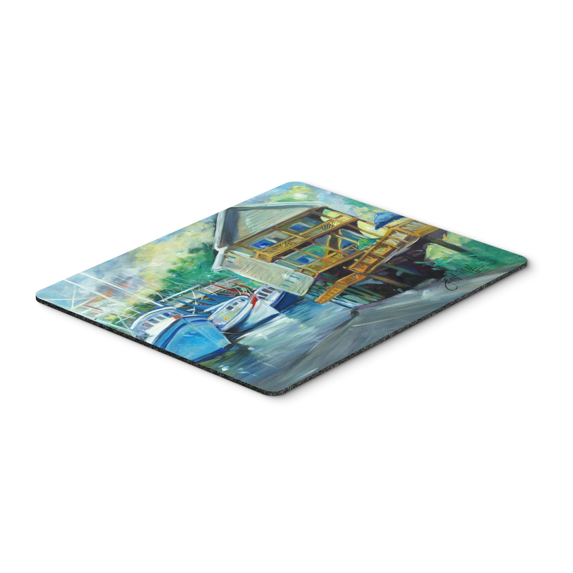 Carolines Treasures Ocean Springs Harbour Landing Mouse Pad/Hot Pad/Trivet (JMK1069MP)