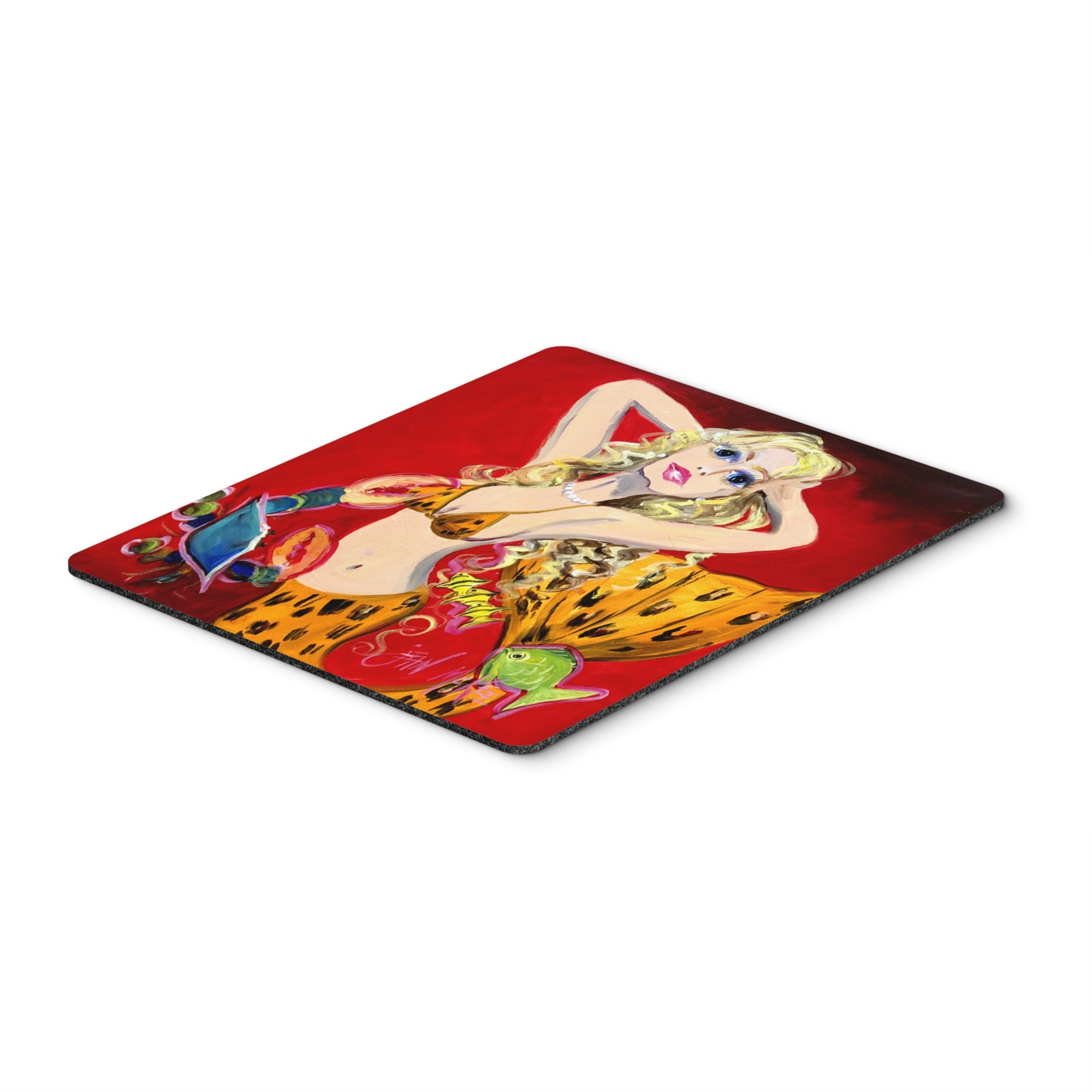 Carolines Treasures Red Mermaid Mouse Pad/Hot Pad/Trivet (JMK1181MP)