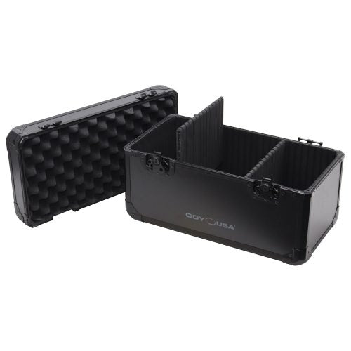 BLACK KROM RECORD / UTILITY CASE FOR 120 7 inch VINYL RECORDS