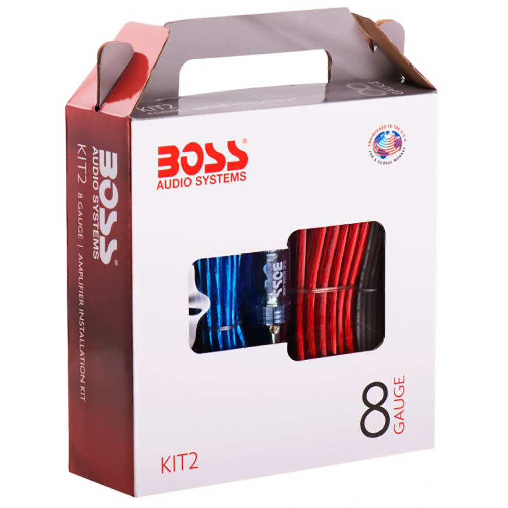 Boss Complete 8 Gauge Amplifier Installation Kit