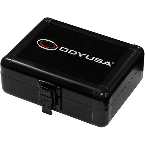 KROM COMPACT UTILITY ACCESSORY CASE IN BLACK WITH CUSTOMIZABLE INTERIOR DICED FOAM  FITS UP TO TWO PORTABLE DJ FADERS  5 inch X 3 inch