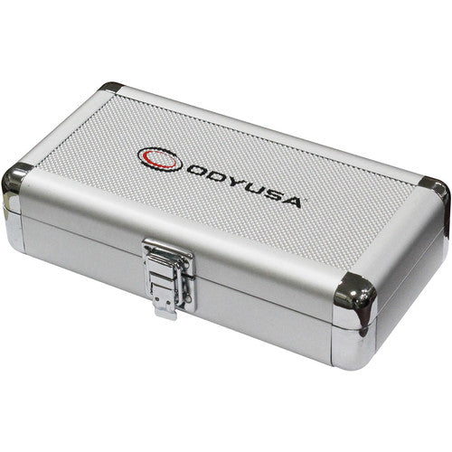KROM COMPACT UTILITY ACCESSORY CASE IN SILVER DIAMOND WITH CUSTOMIZABLE DICED FOAM INTERIOR  FITS UP TO FOUR PORTABLE DJ FADERS