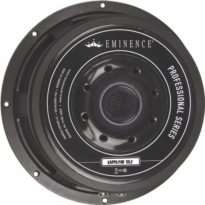 An enhanced low frequency version of the Kappa Pro 10. Excels in very compact vented or horn loaded bass guitar or subwoofer enc