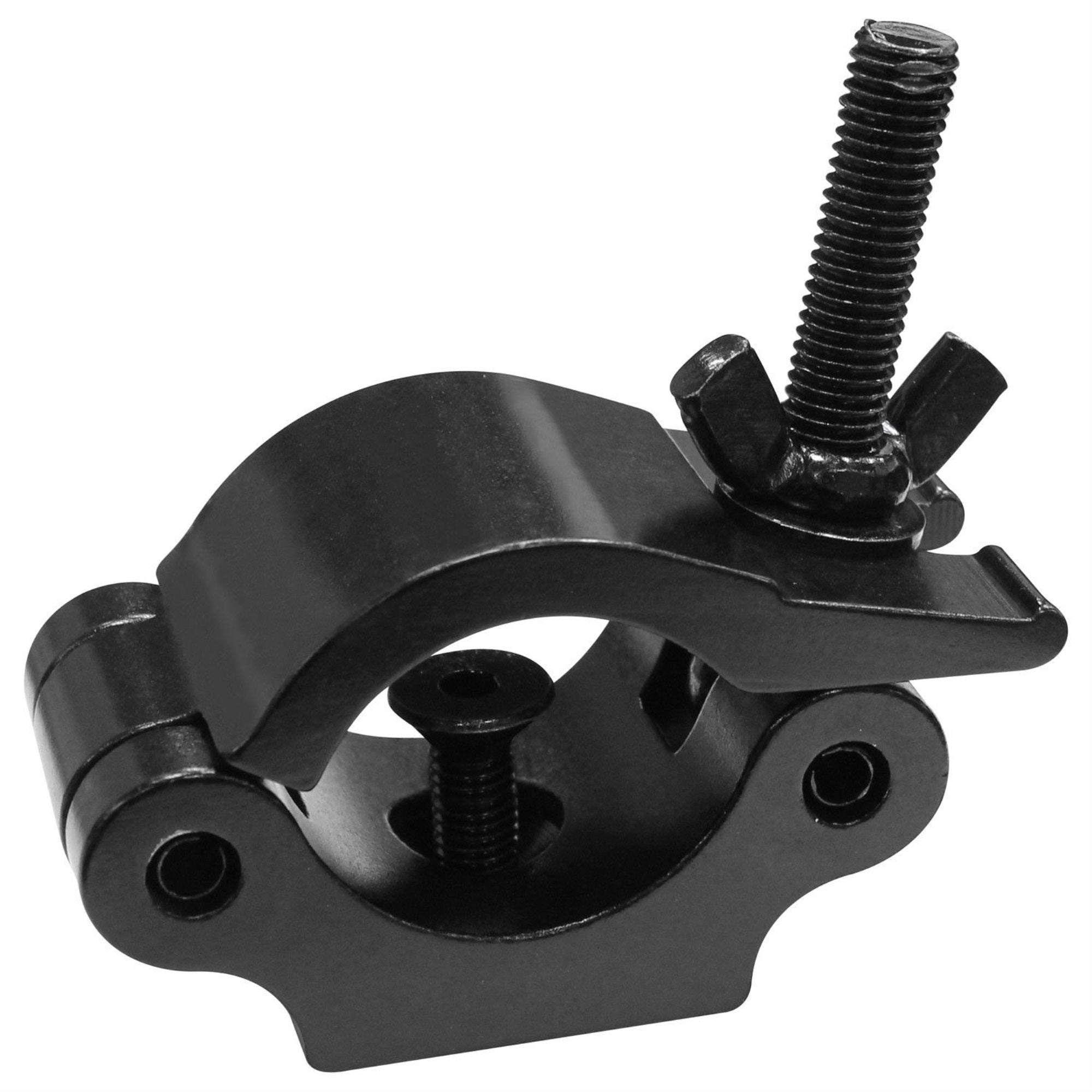 ALUMINUM PRO WIDE CLAMP IN BLACK W/ROUND NECK COUNTERSUNK BOLT
