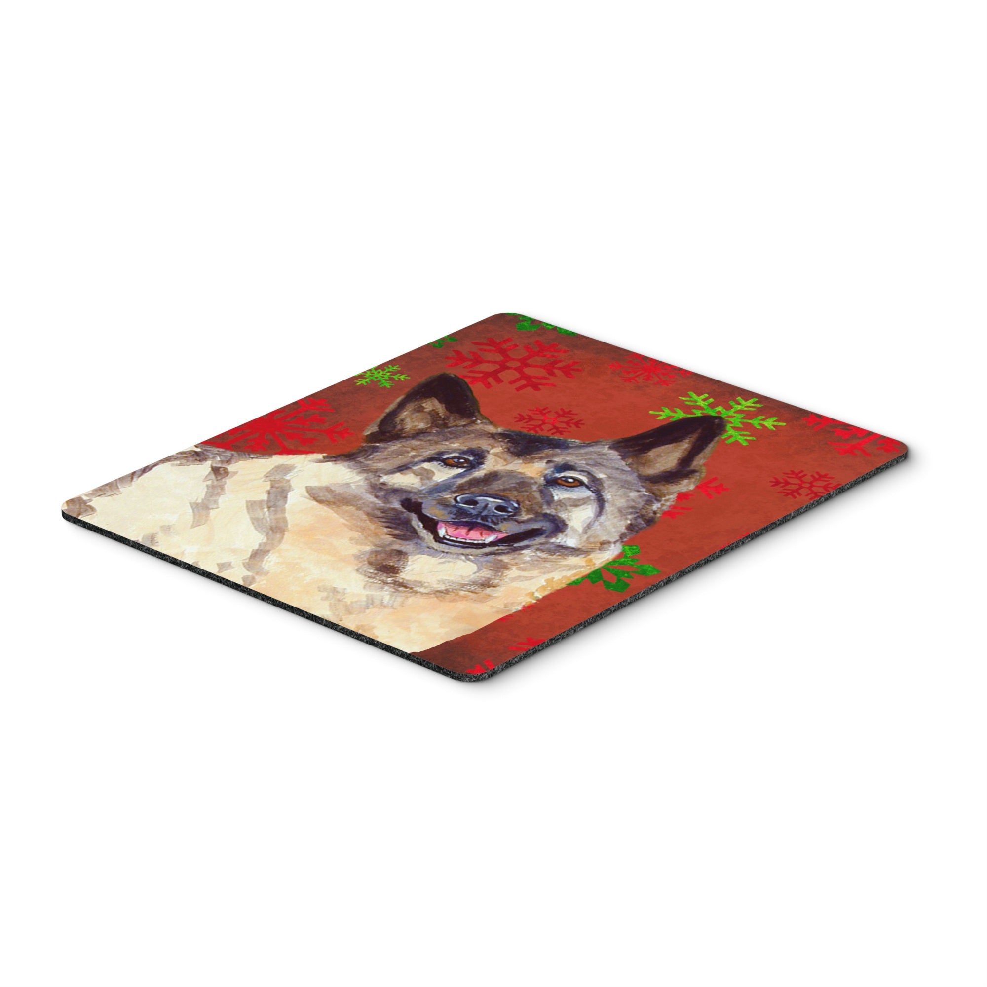 Carolines Treasures Norwegian Elkhound Snowflakes Holiday Christmas Mouse Pad/Hot Pad/Trivet (LH9353MP)