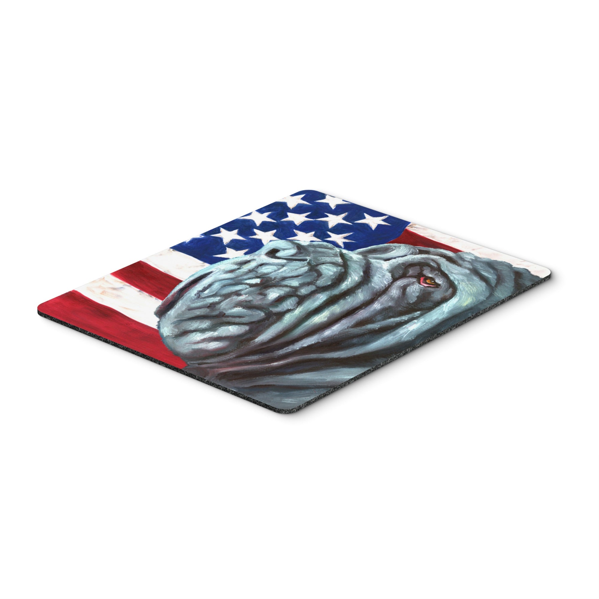 Carolines Treasures Neapolitan Mastiff USA Patriotic American Flag Mouse Pad/Hot Pad/Trivet (LH9540MP)