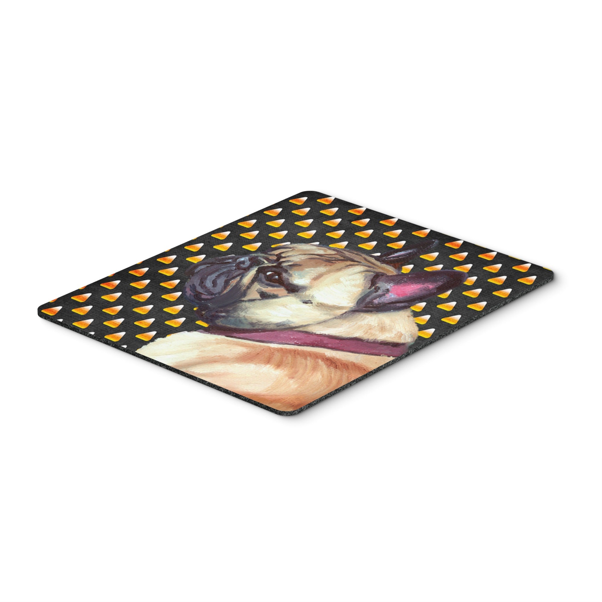 Carolines Treasures French Bulldog Frenchie Candy Corn Halloween Mouse Pad/Hot Pad/Trivet (LH9552MP)