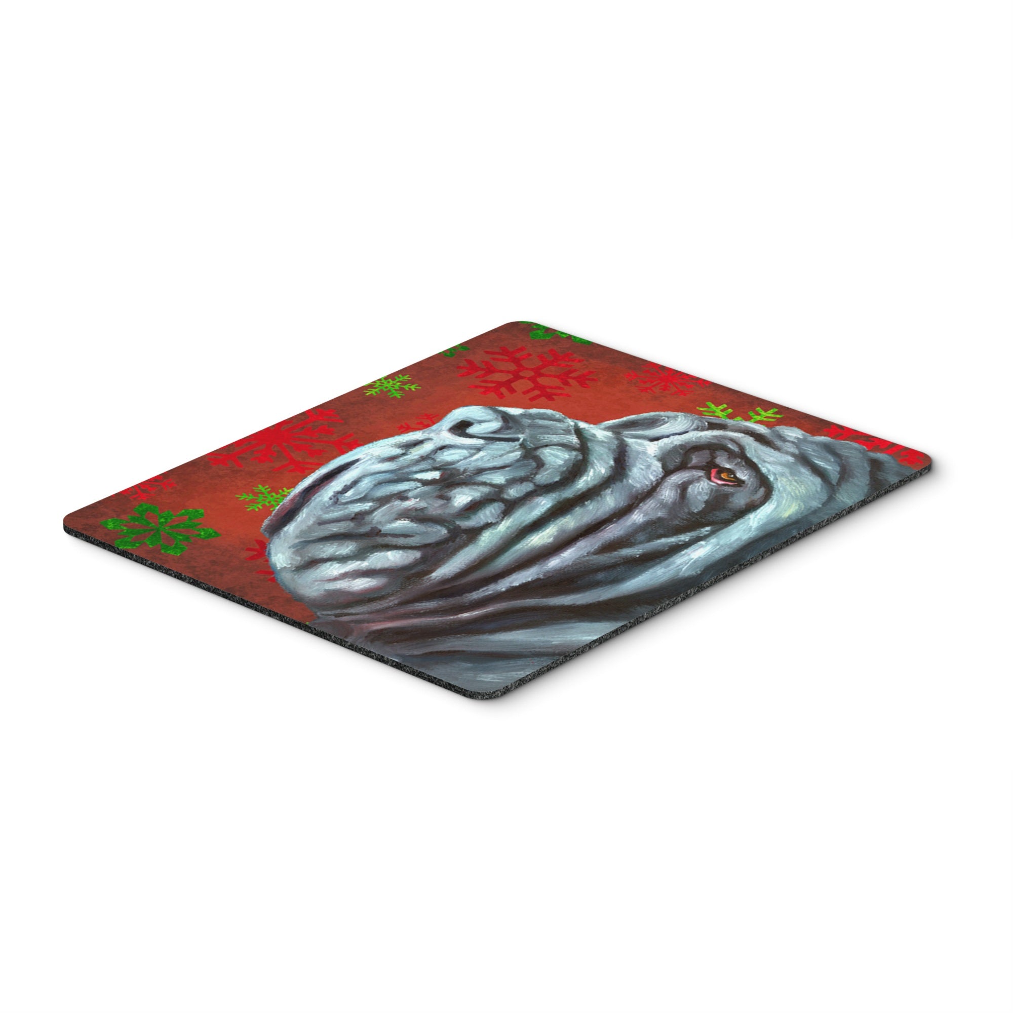  inchCarolines Treasures Neapolitan Mastiff Red Snowflakes Holiday Christmas Mouse Pad, Hot Pad/Trivet (LH9575MP) inch
