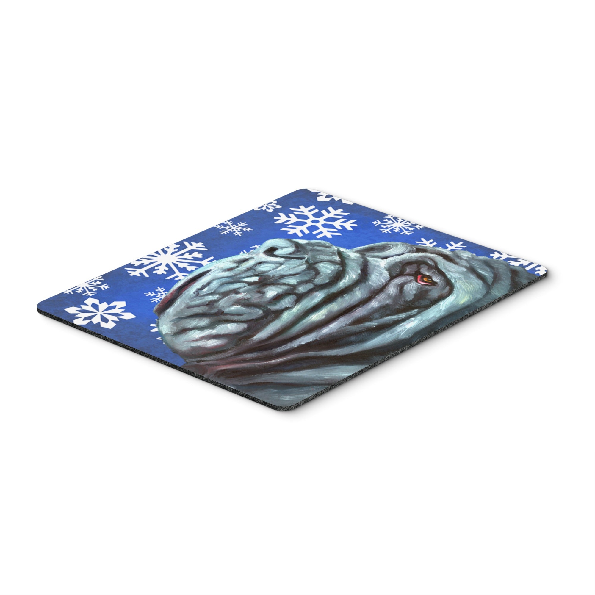 Carolines Treasures Neapolitan Mastiff Winter Snowflakes Holiday Mouse Pad/Hot Pad/Trivet (LH9582MP)