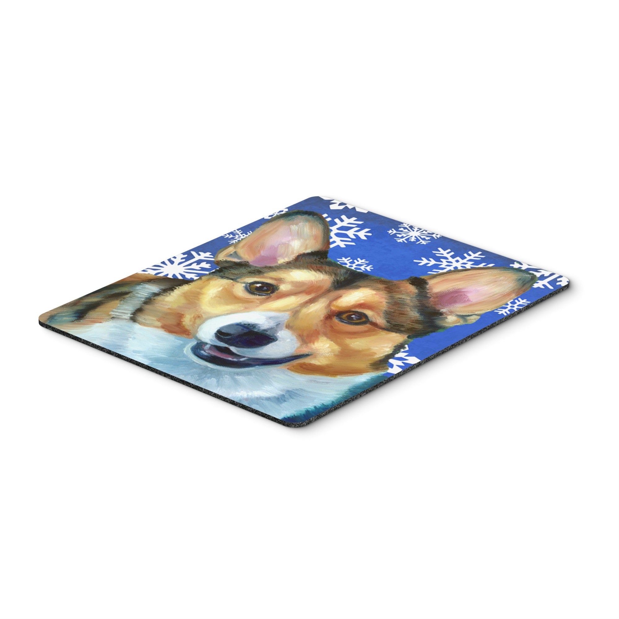 Carolines Treasures Corgi Winter Snowflakes Holiday Mouse Pad/Hot Pad/Trivet (LH9588MP)