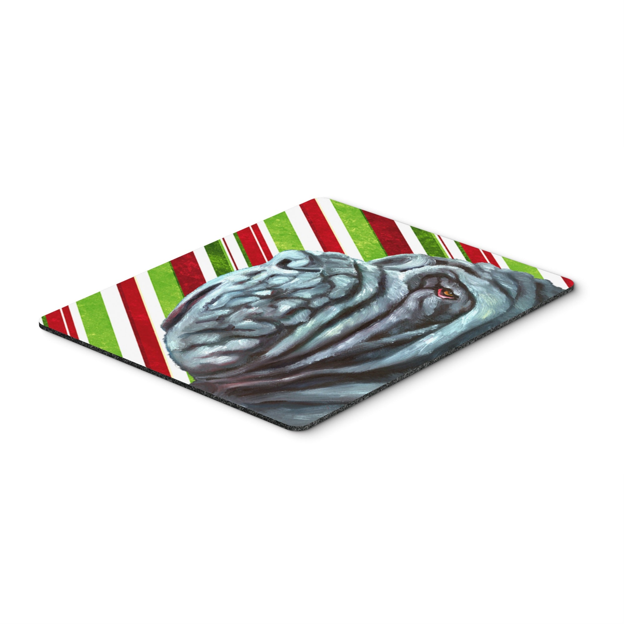 Carolines Treasures Neapolitan Mastiff Candy Cane Holiday Christmas Mouse Pad/Hot Pad/Trivet (LH9589MP)