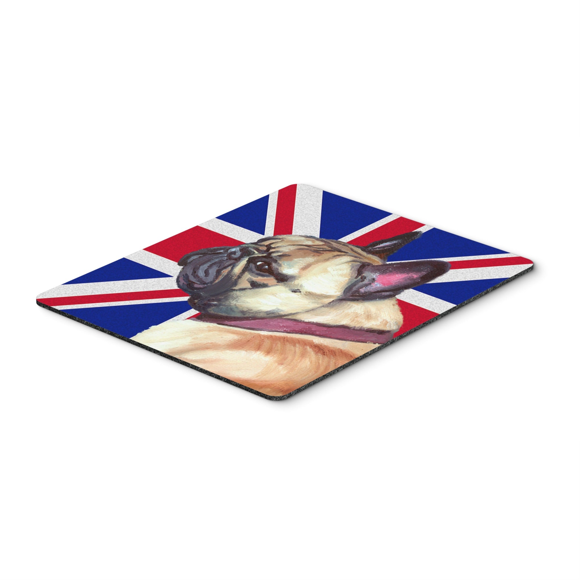 Carolines Treasures French Bulldog Frenchie with English Union Jack British Flag Mouse Pad/Trivet (LH9601MP)