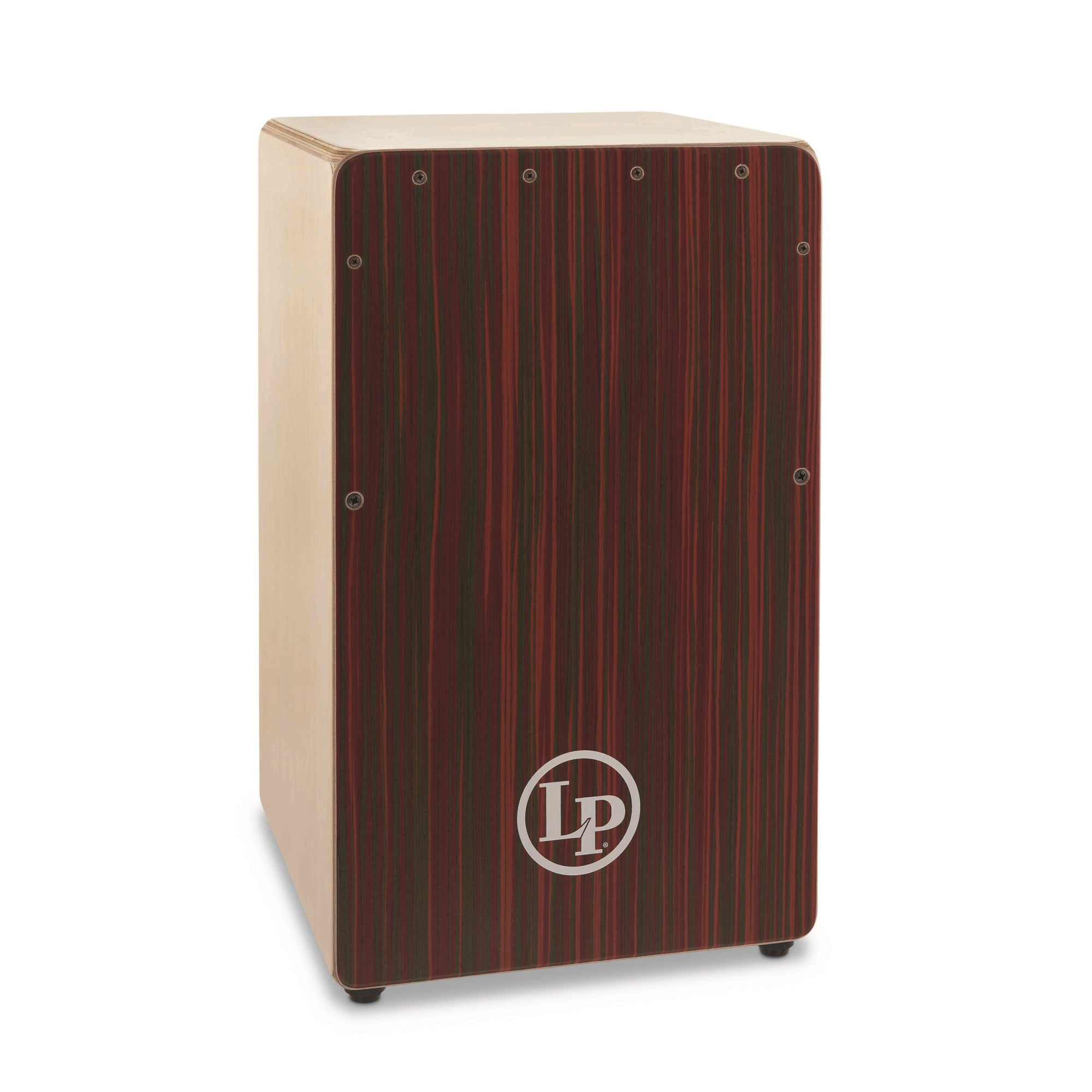 Latin Percussion LP1491RB Woodshop Cajon WithRed Blur Soundboard