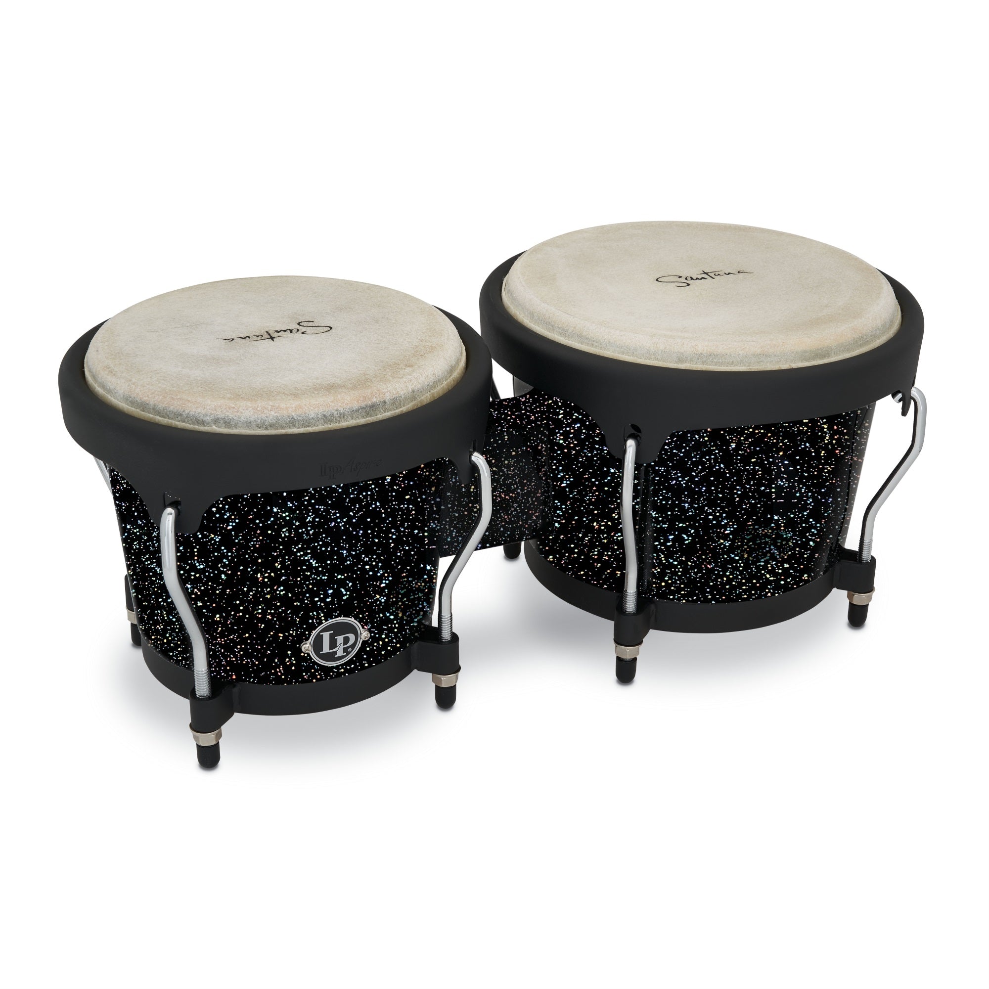 LP Aspire LPA601BM 63/4inch and 8inch Santana Black Magic Bongo Set_x005f_x000D_