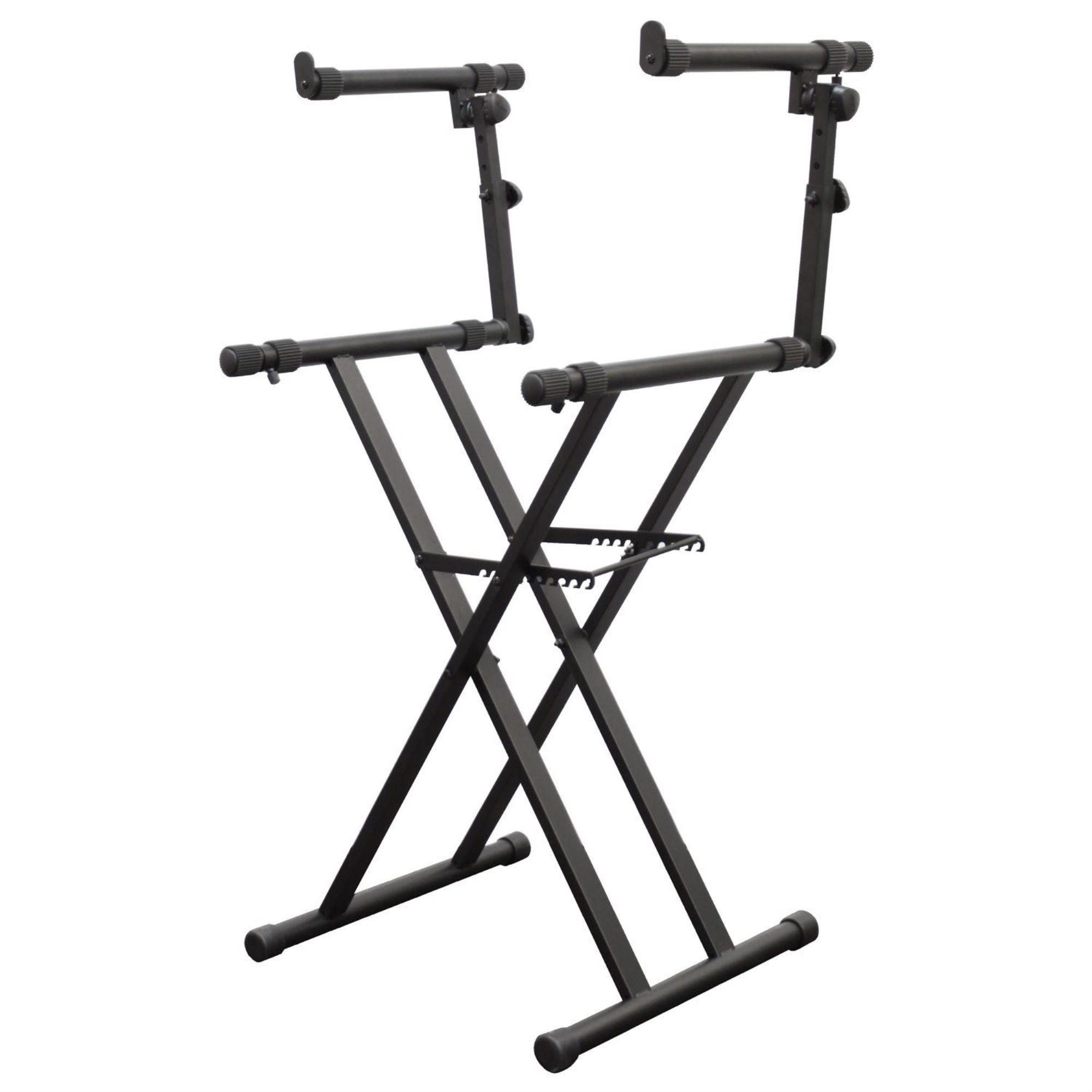 HEAVYDUTY DOUBLE TIER BLACK  X STAND