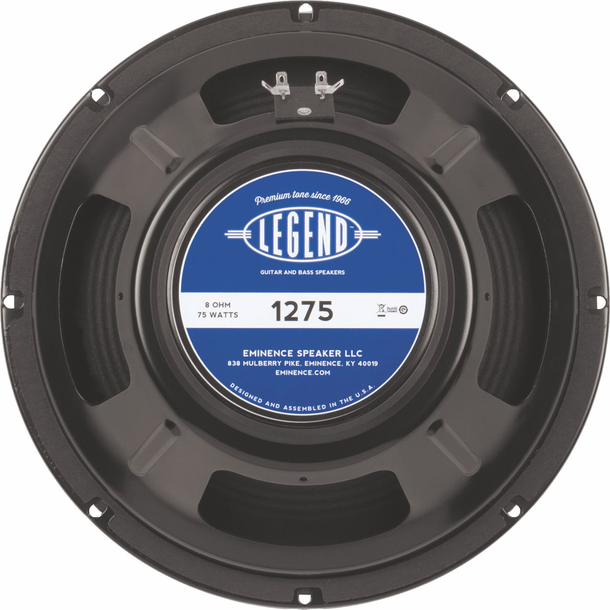 A British voiced speaker reminiscent of classic OEM tones from the past w/tight, punchy lows, warm mids, & crisp, articulate, op