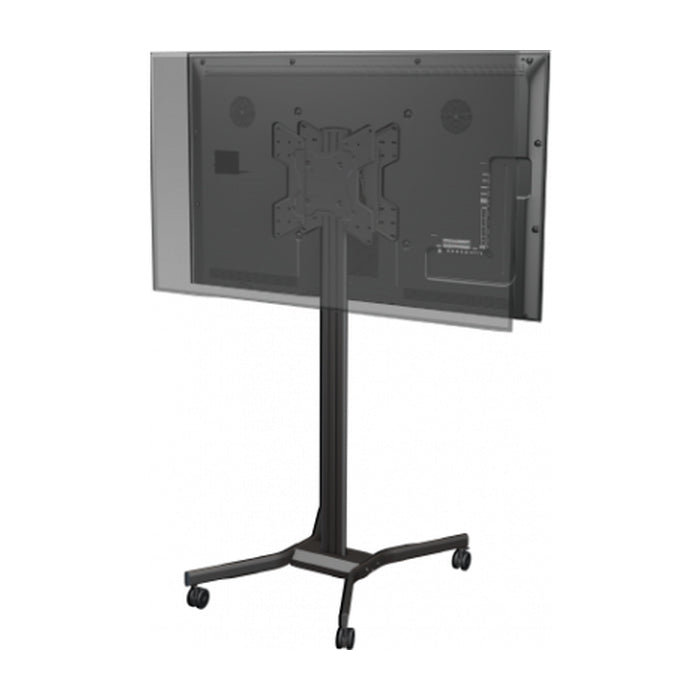 Mobile backtoback display cart with height and tilt adjustment for 32 inch to 55 inch LED, LCD, or Plasma displays
