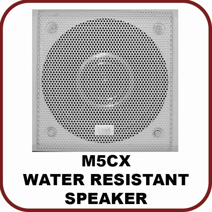 BSK Speaker, 5.25 inch CoAxial, 4 Ohms  20W  40W Power, FR 50Hz  20kHz,  Waterproof, Stainless Steel Grills and Hardware, sol