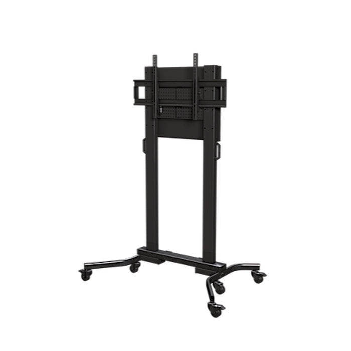Heavy duty mobile cart with back panel and cover for displays from 50'' - 90''