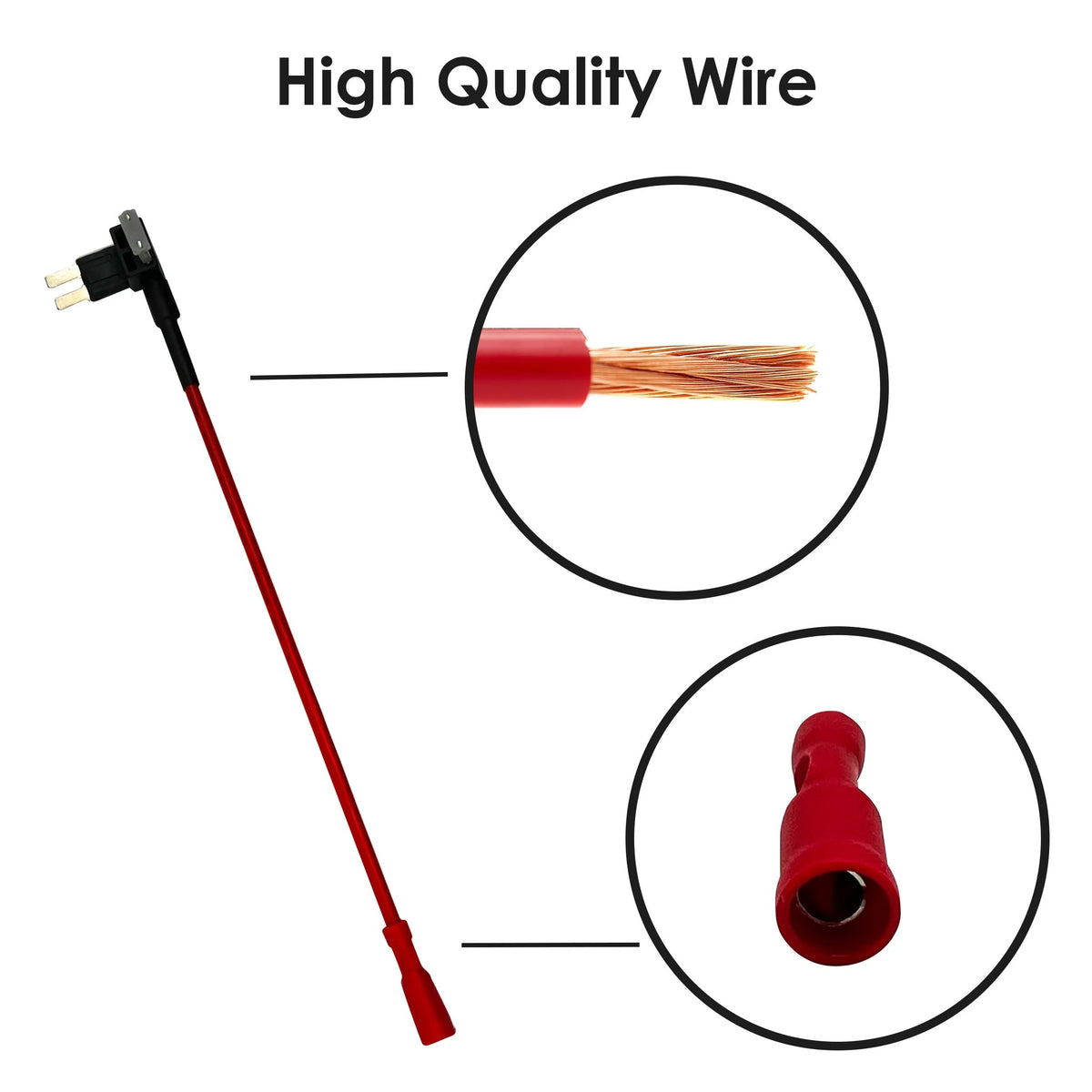 Rexing Fuse Tap and Add-a-Circuit Adapter with LP-mini, Mini Fuse, Mic ...