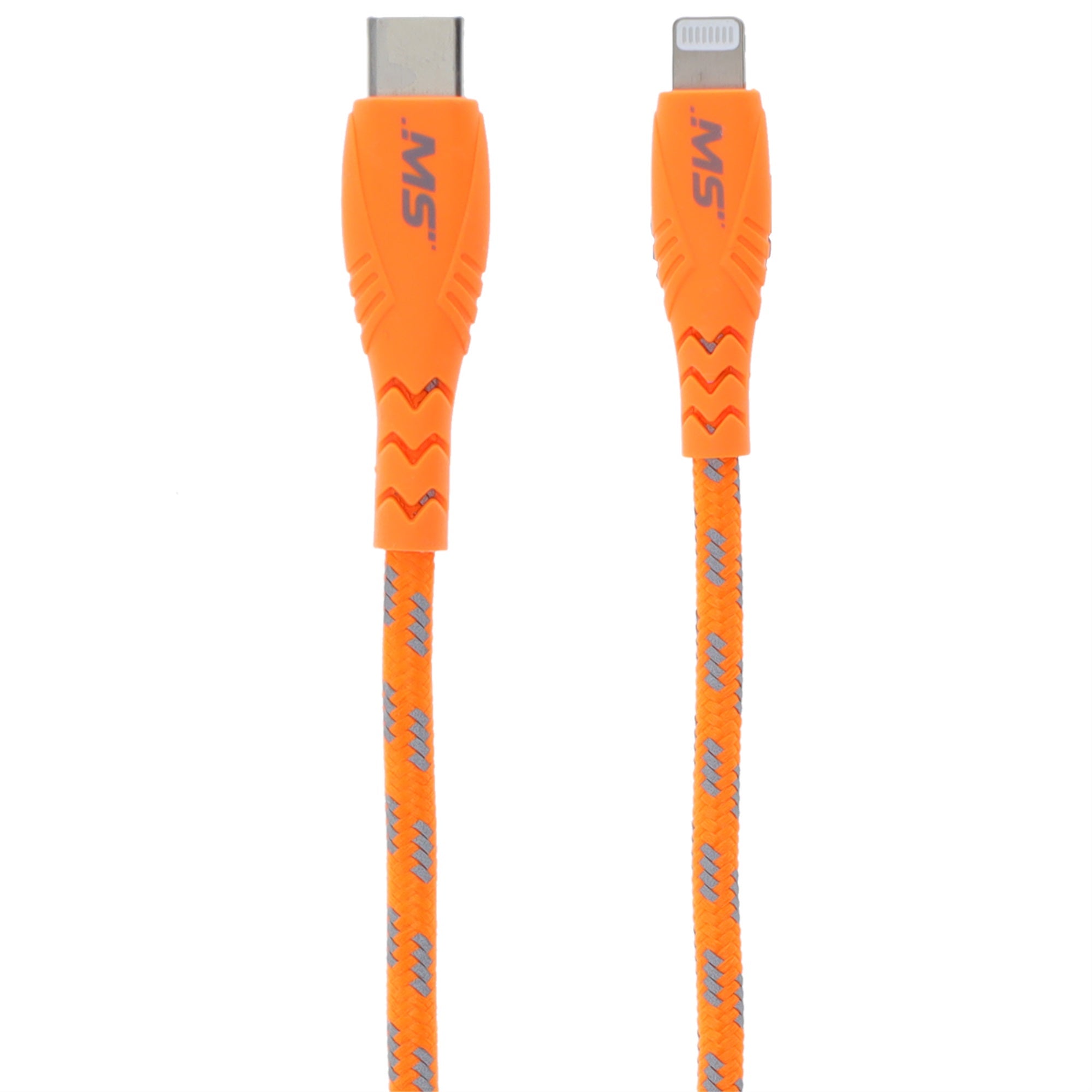 7 Hi Vis Lightning to C Cable Orange