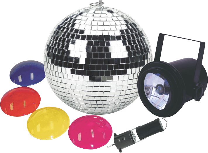 8-inch Diameter Disco Professional Mirror Ball Party Kit
