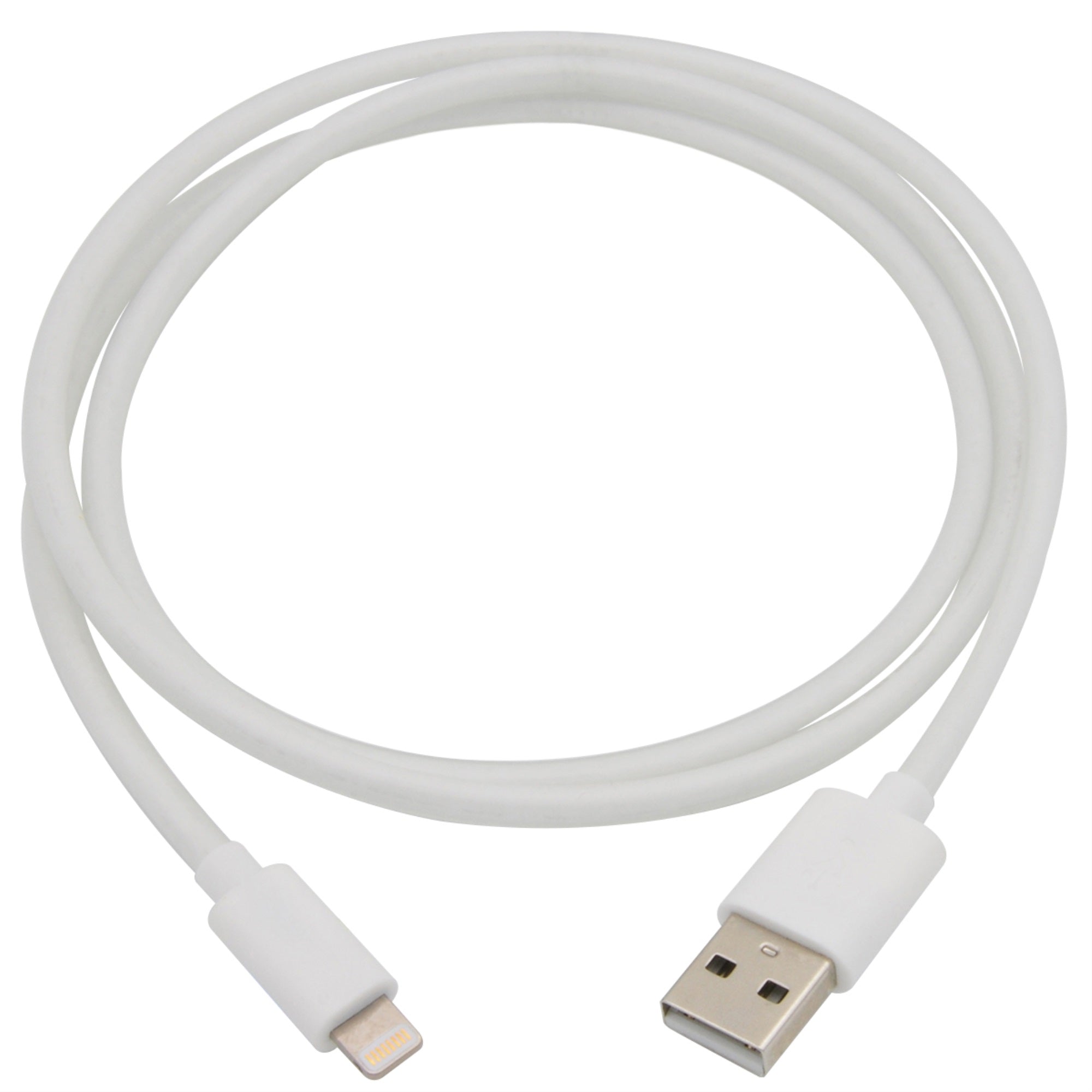 Mobile Spec MBS06242 4 Foot Lightning(R) to USB Cable 4FT Charging Cable for iPhone iPad iPod and More  White