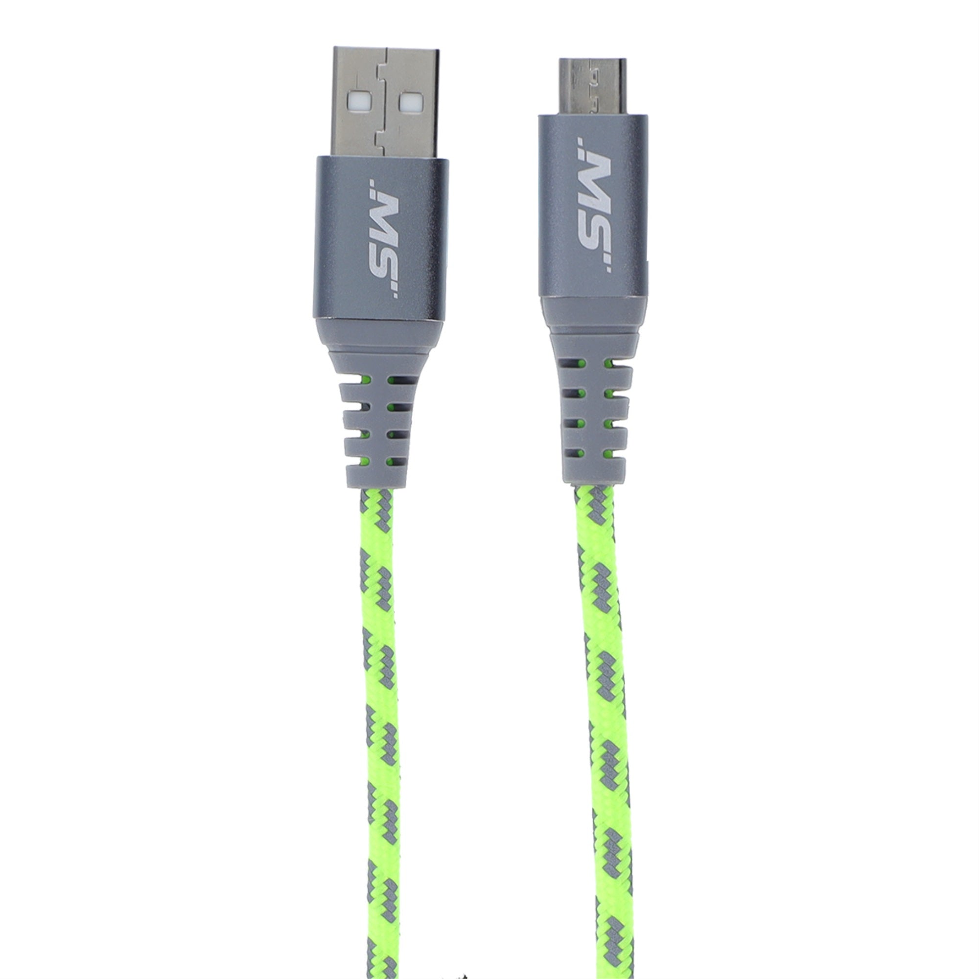Micro USB Cable 4FT Android Charger Cord MBSHV0412  Bright Yellow Braided Sync and Charging Cable Compatible Samsung Galaxy S6 