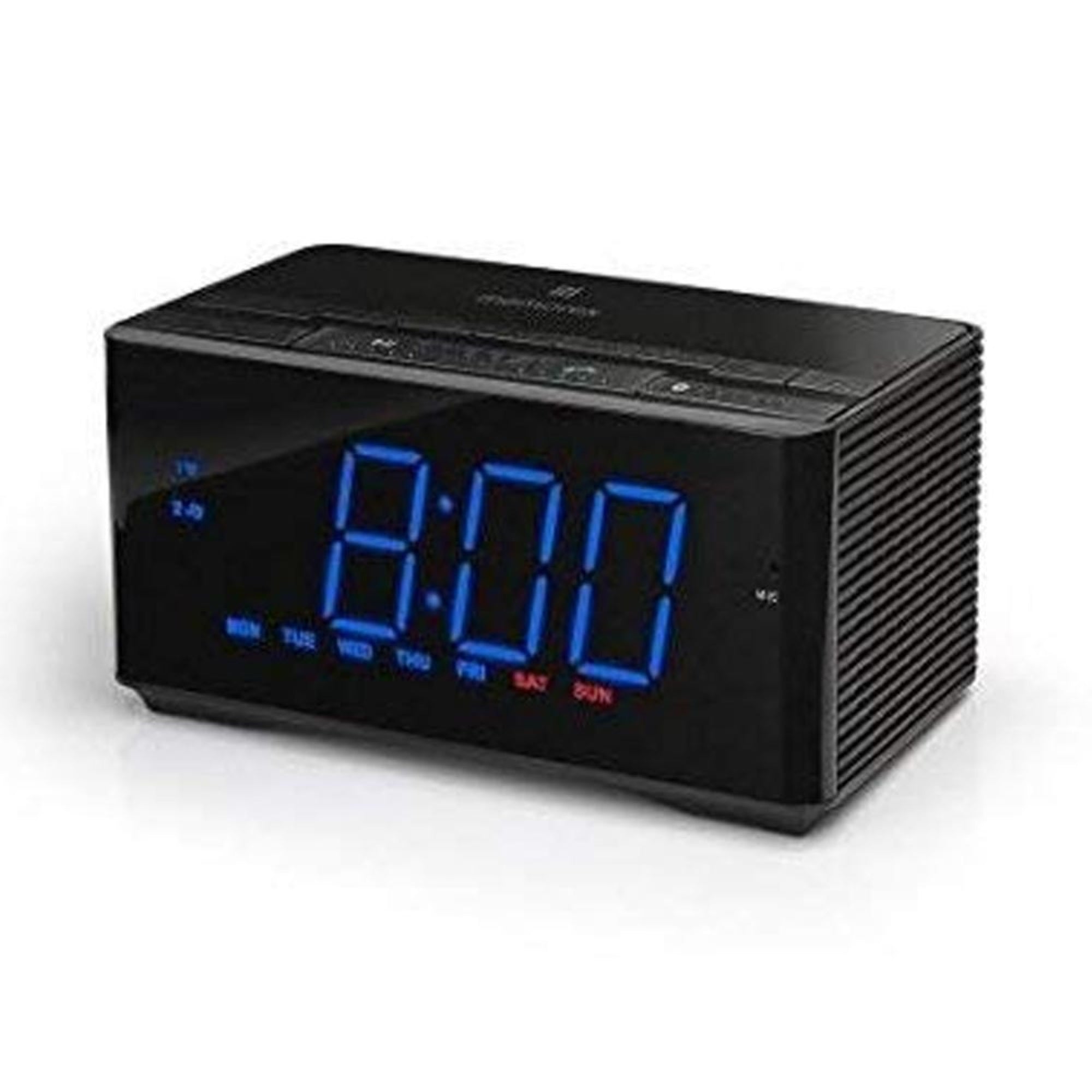 Memorex Memorex 1.8inch Atomic Clock with Bluetooth, Digital FM Radio, USB Charging Port InteliSet NFC (MC5550)