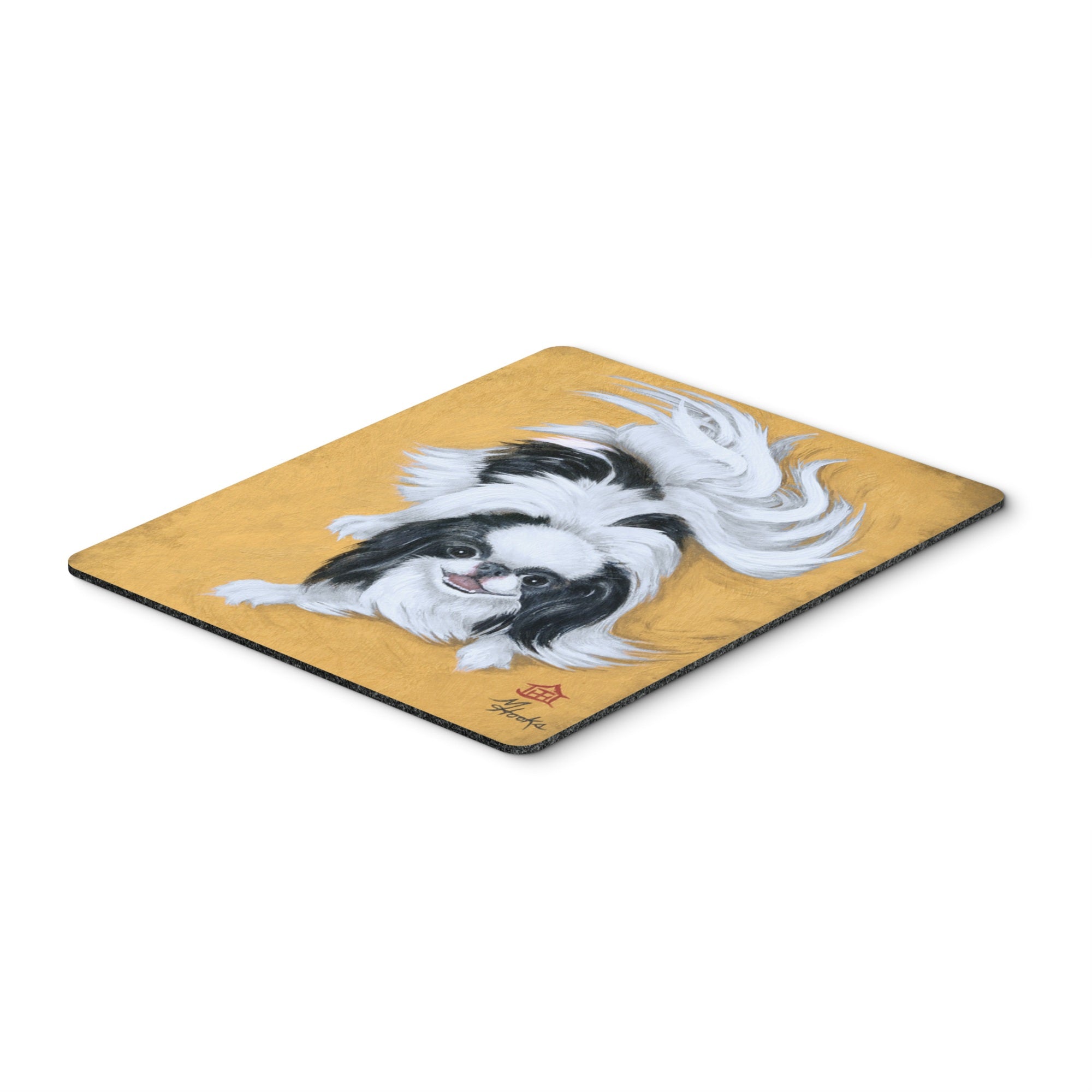 Carolines Treasures Japanese Chin Black White Play Mouse Pad/Hot Pad/Trivet (MH1034MP)