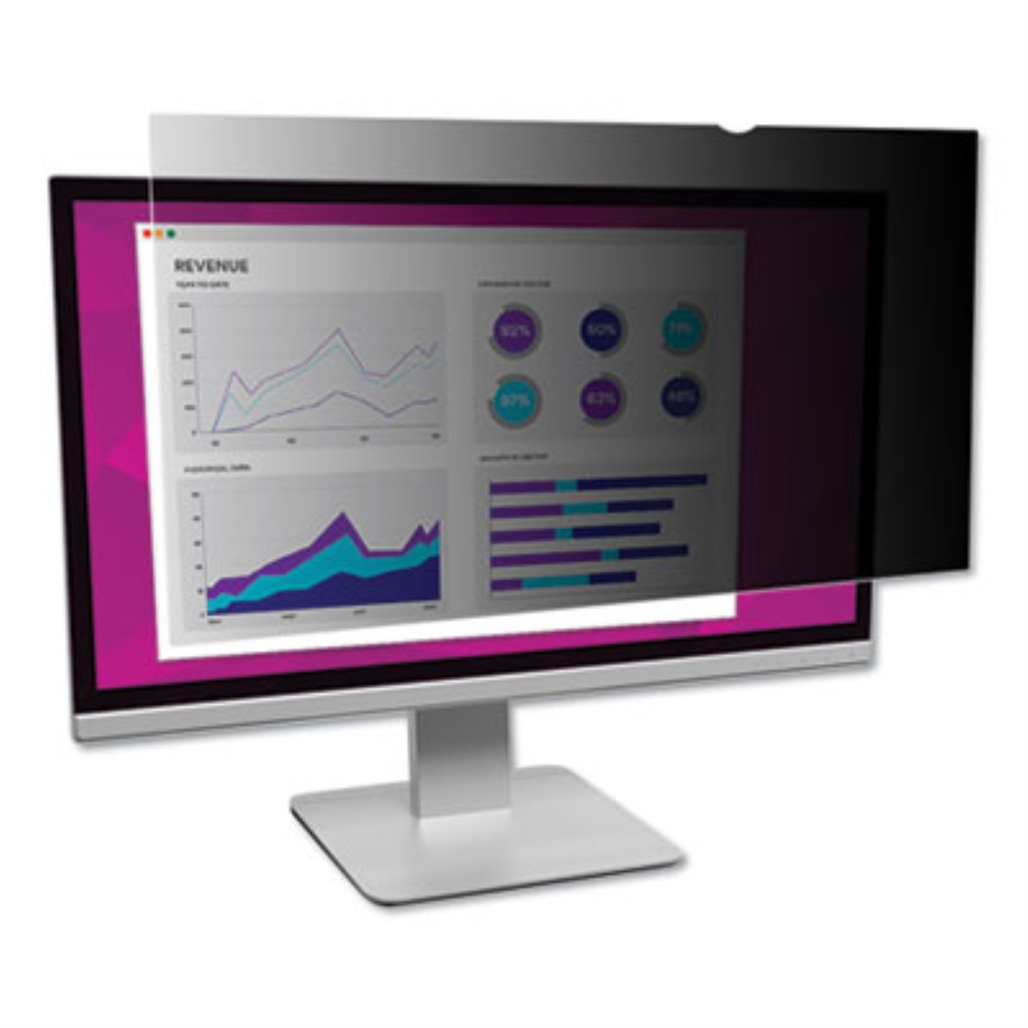 3M High Clarity Privacy Filter For 27Inch Widescreen Monitor - Effective Black O